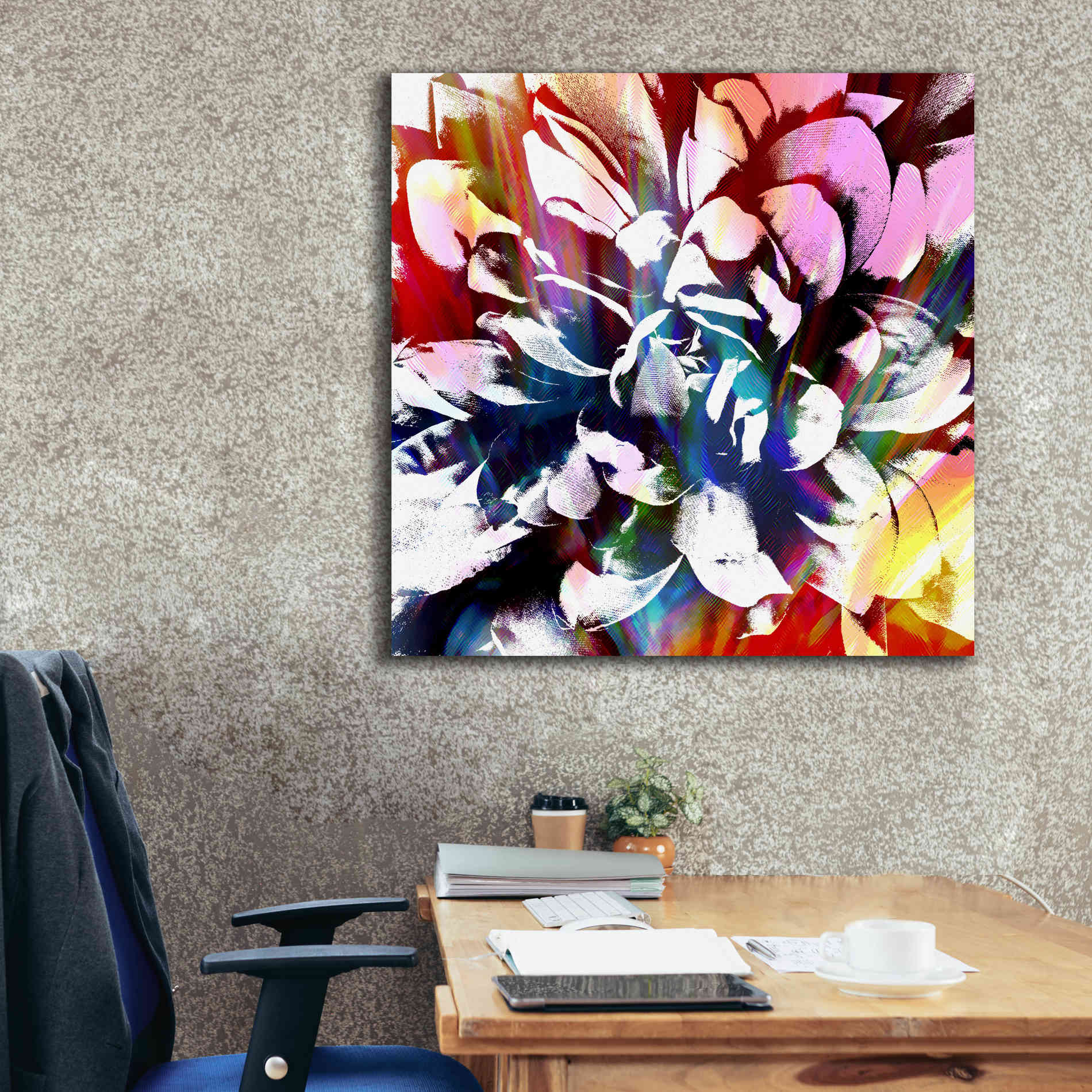 'Flower Power' by Shandra Smith, Canvas Wall Art,37 x 37