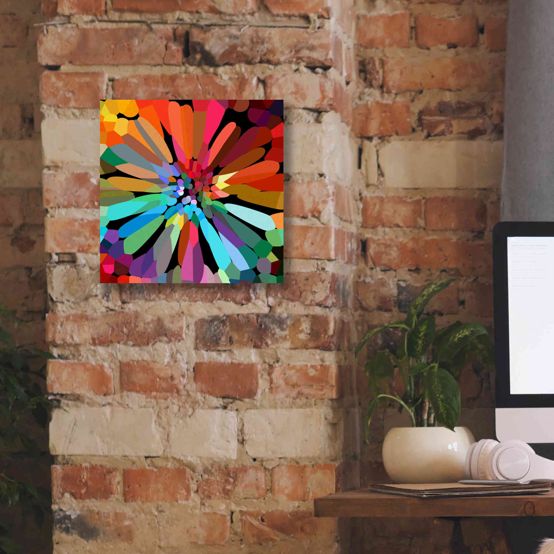 'Flower' by Shandra Smith, Canvas Wall Art,12 x 12