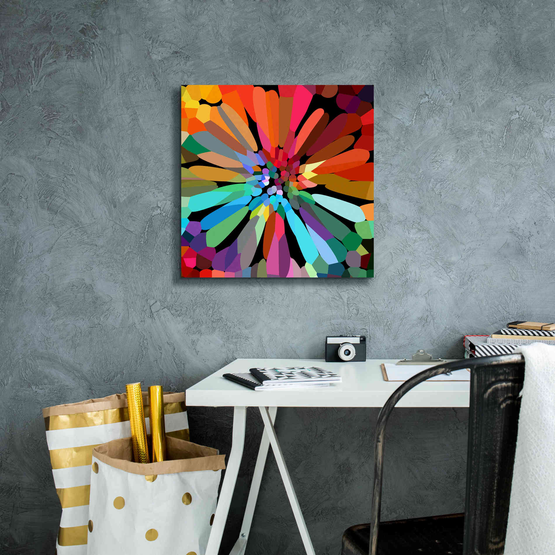 'Flower' by Shandra Smith, Canvas Wall Art,18 x 18