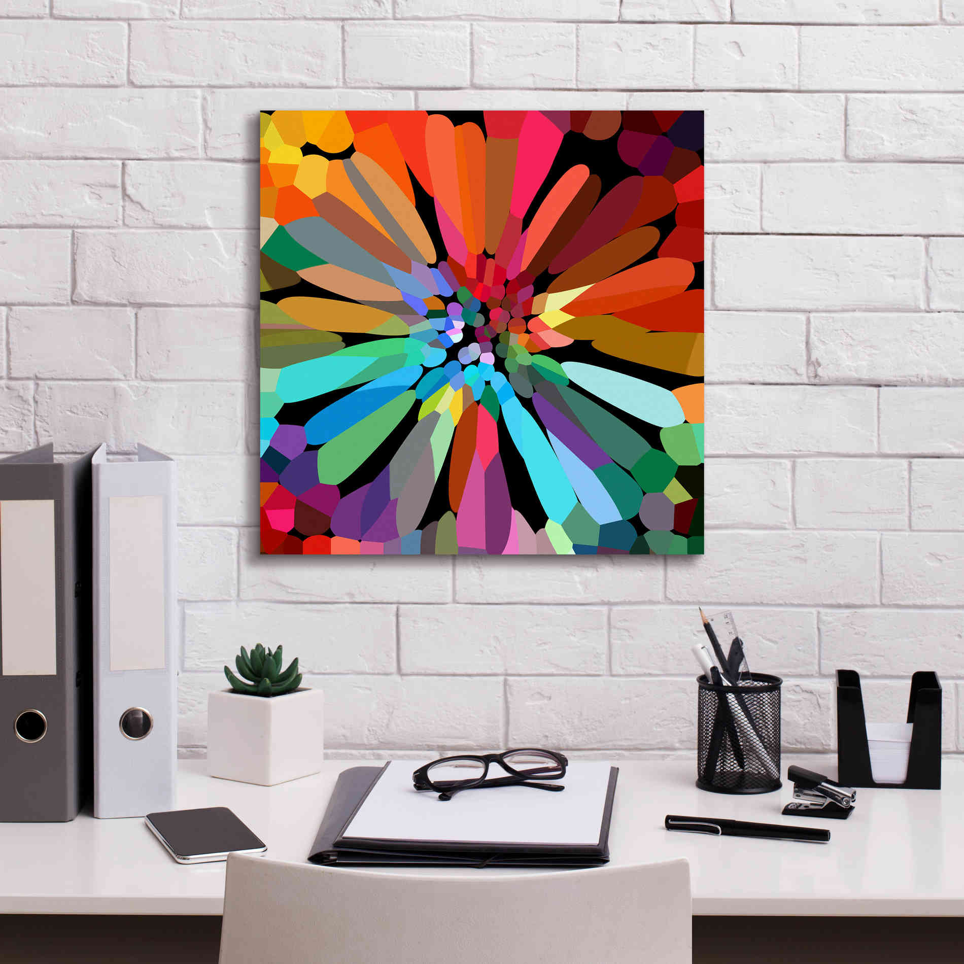 'Flower' by Shandra Smith, Canvas Wall Art,18 x 18