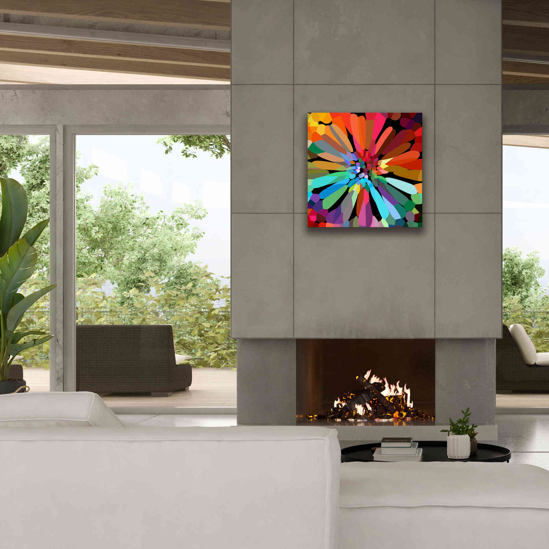 'Flower' by Shandra Smith, Canvas Wall Art,26 x 26