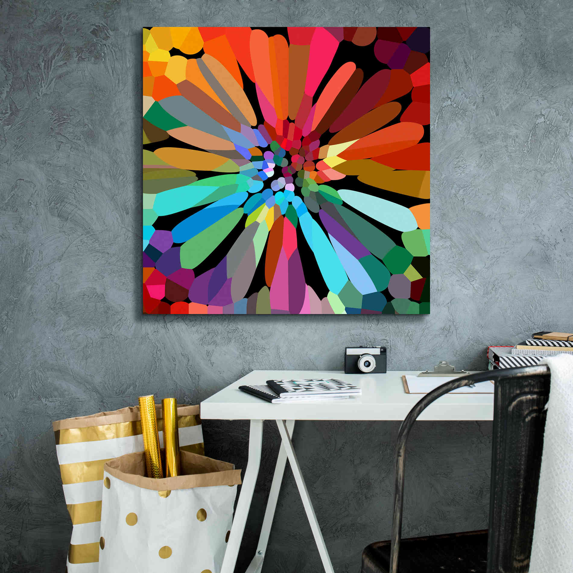 'Flower' by Shandra Smith, Canvas Wall Art,26 x 26