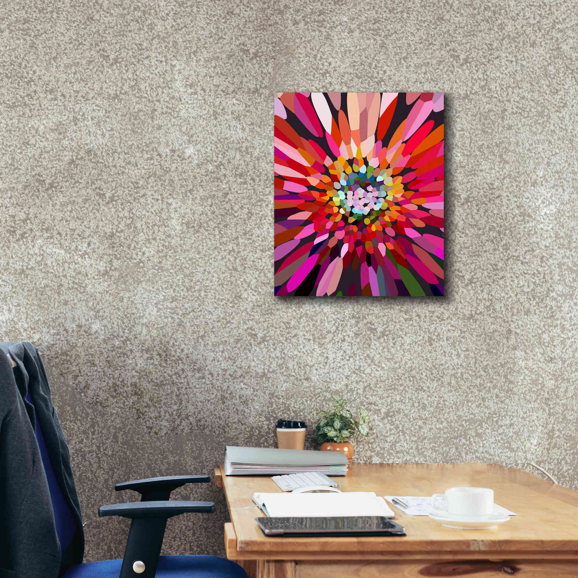 'Pink Flower' by Shandra Smith, Canvas Wall Art,20 x 24