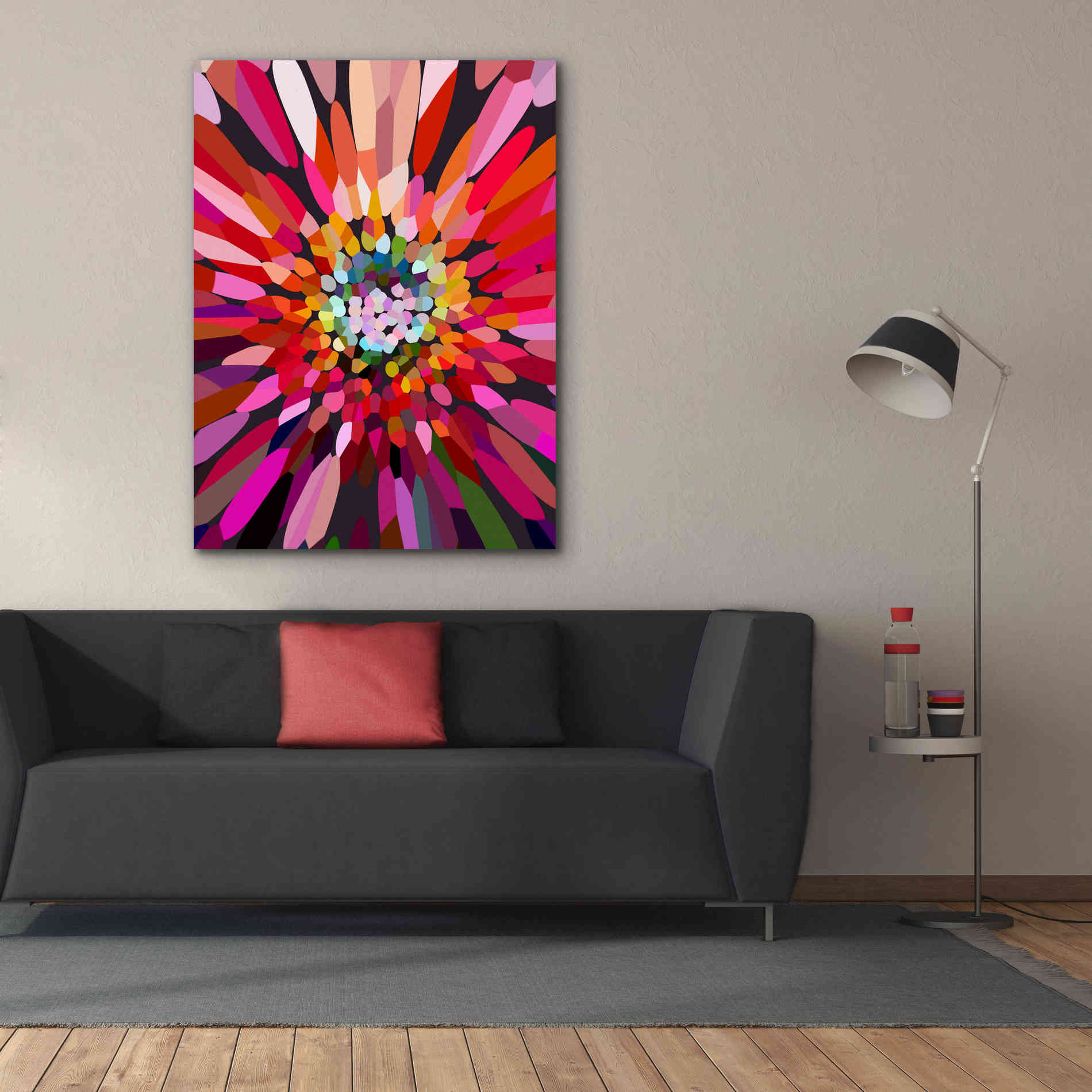 'Pink Flower' by Shandra Smith, Canvas Wall Art,40 x 54