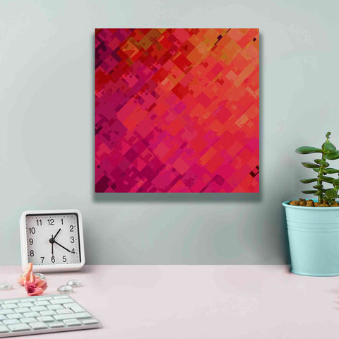 Image of 'Purple & Orange' by Shandra Smith, Canvas Wall Art,12 x 12