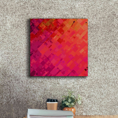 Image of 'Purple & Orange' by Shandra Smith, Canvas Wall Art,18 x 18