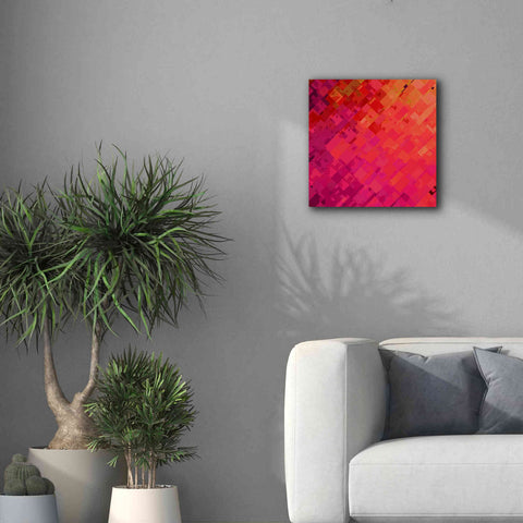 Image of 'Purple & Orange' by Shandra Smith, Canvas Wall Art,18 x 18