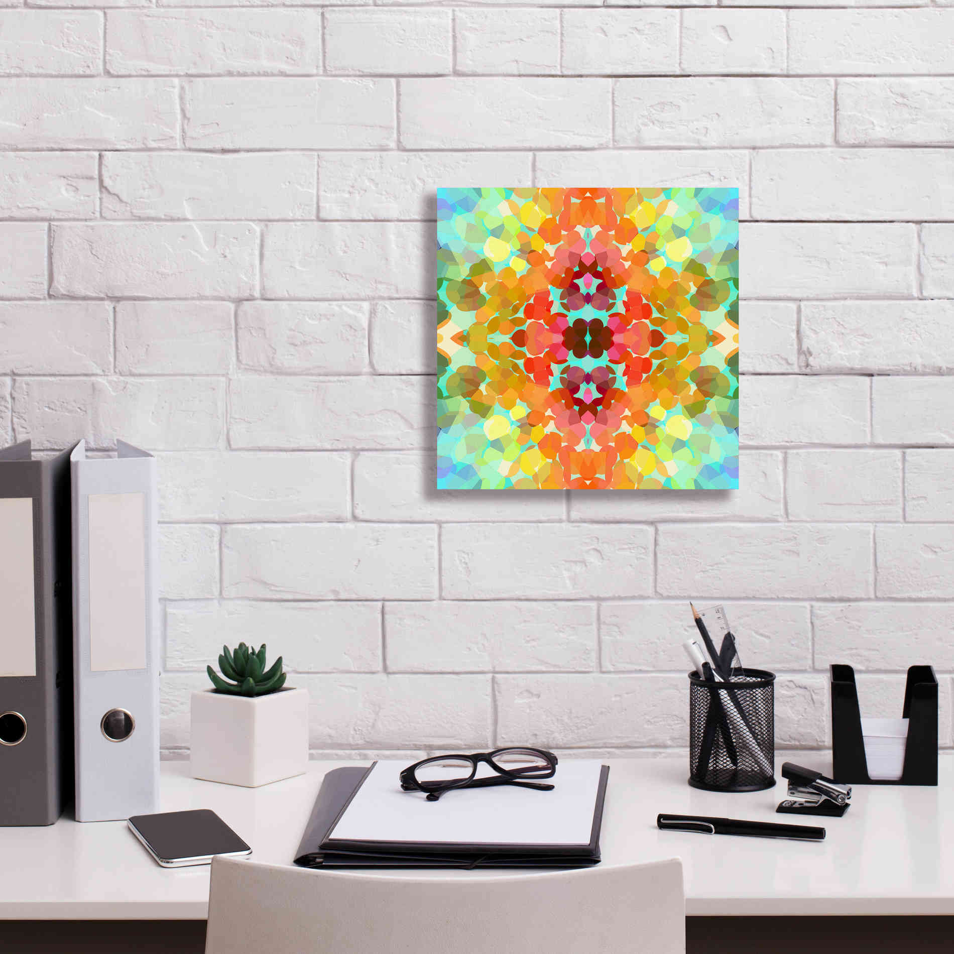 'Swimming with Colors' by Shandra Smith, Canvas Wall Art,12 x 12