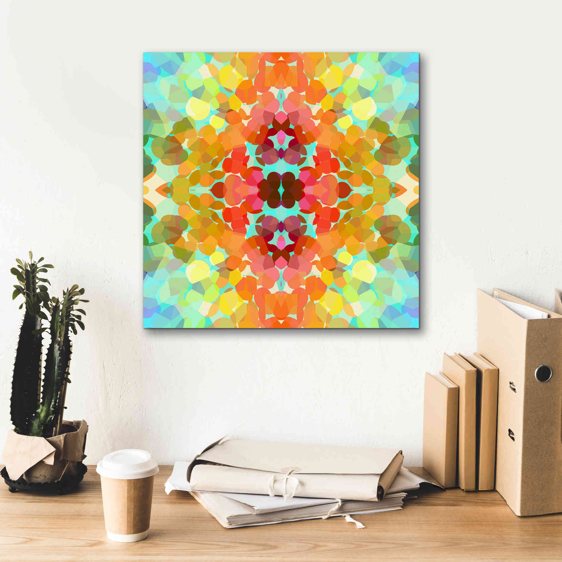 'Swimming with Colors' by Shandra Smith, Canvas Wall Art,18 x 18