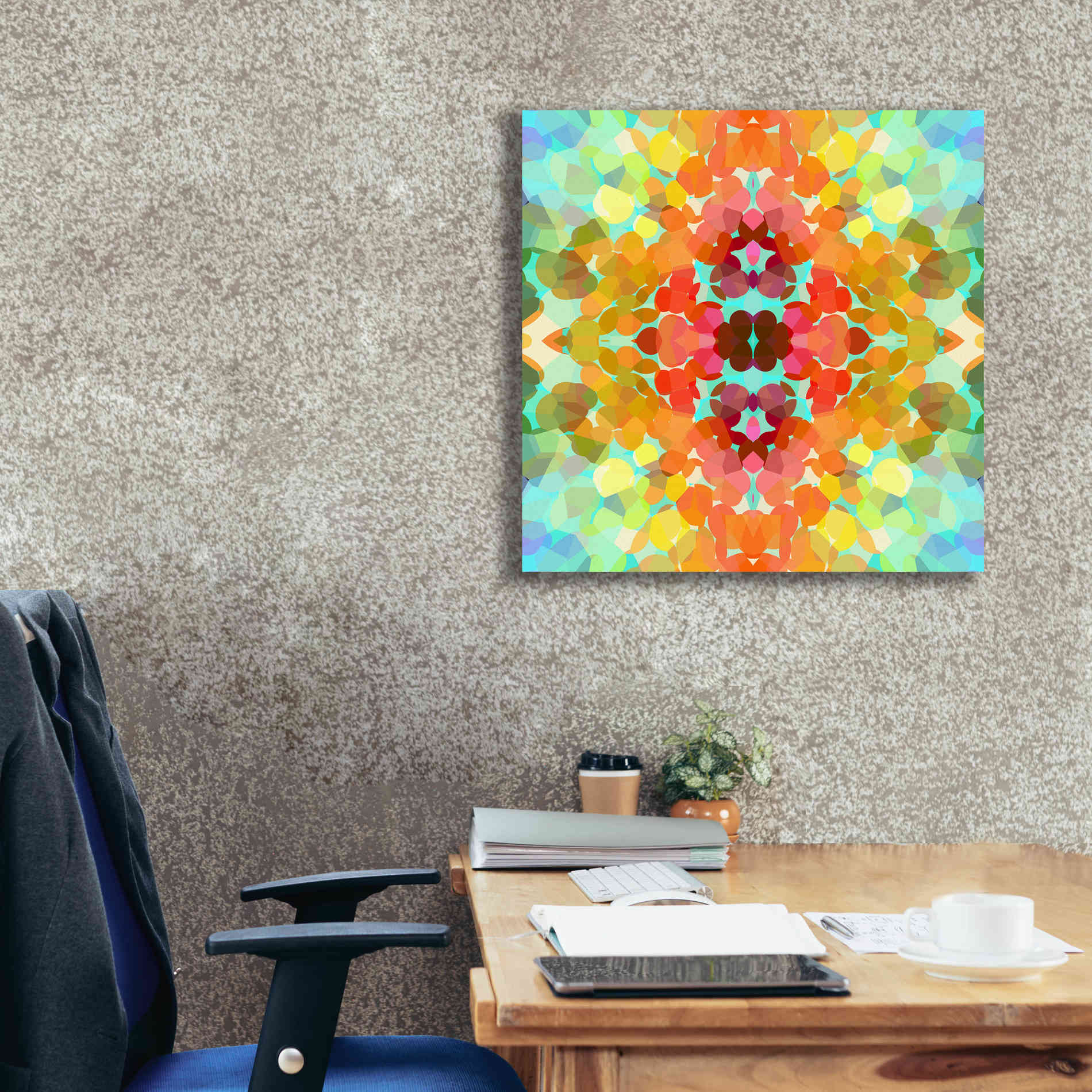 'Swimming with Colors' by Shandra Smith, Canvas Wall Art,26 x 26