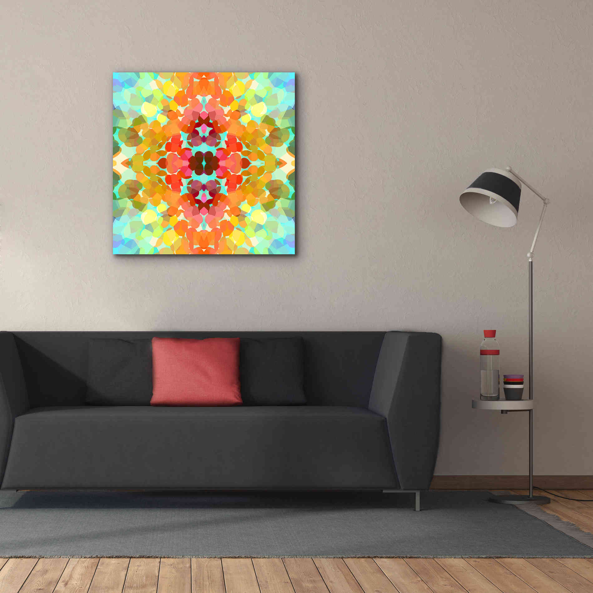 'Swimming with Colors' by Shandra Smith, Canvas Wall Art,37 x 37