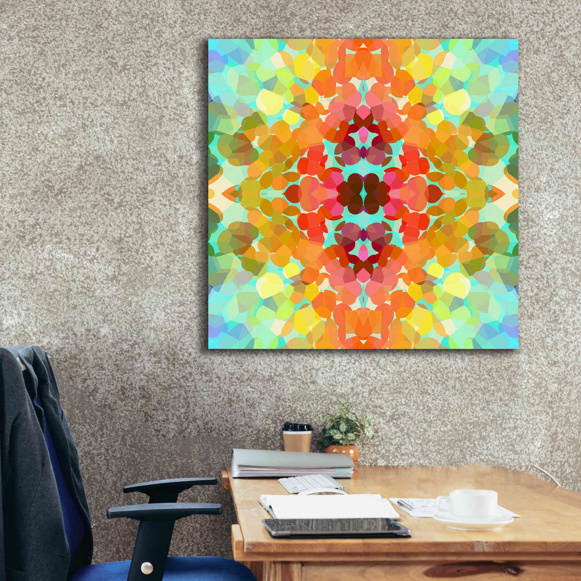 'Swimming with Colors' by Shandra Smith, Canvas Wall Art,37 x 37