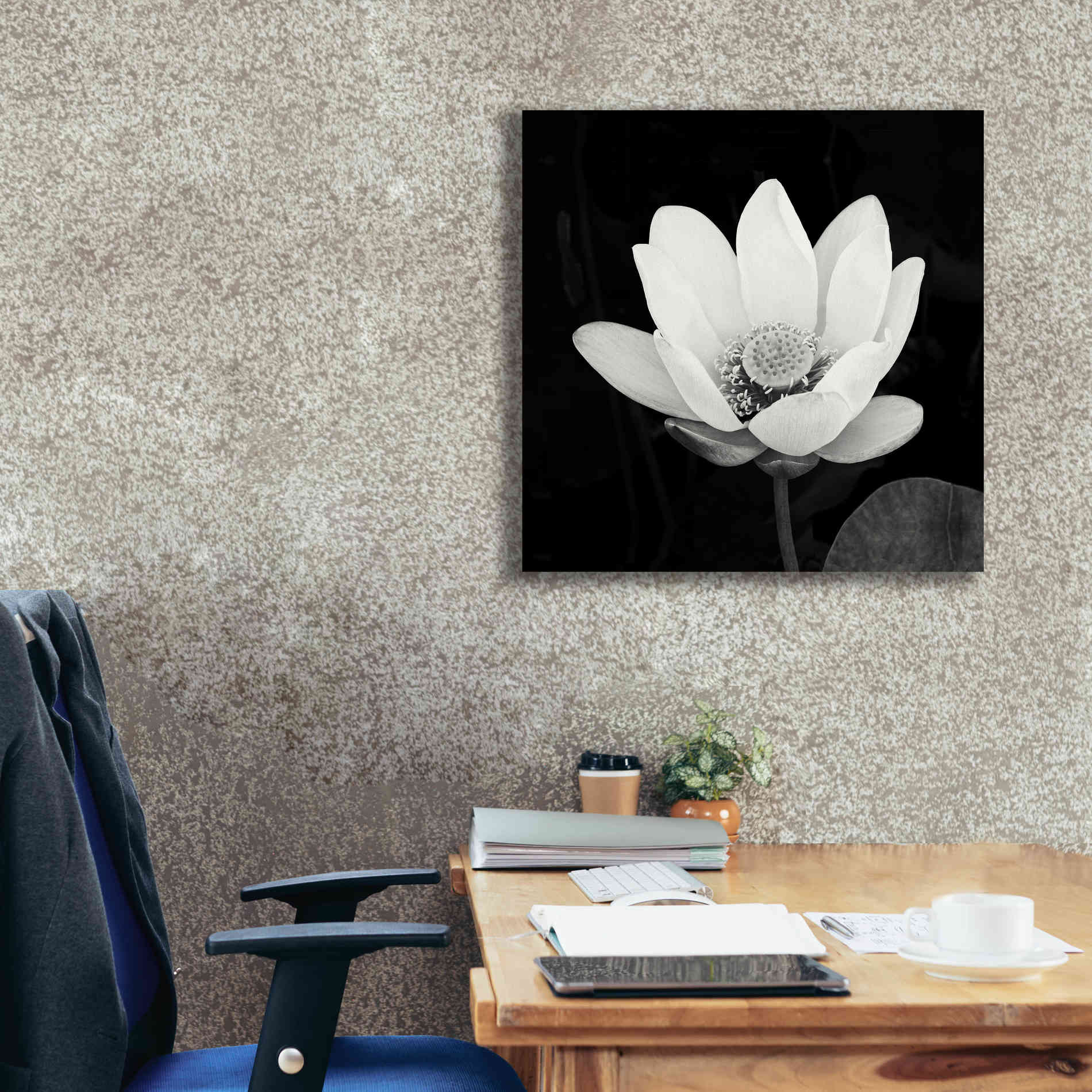 'Lotus Flower I' by Debra Van Swearingen, Canvas Wall Art,26 x 26