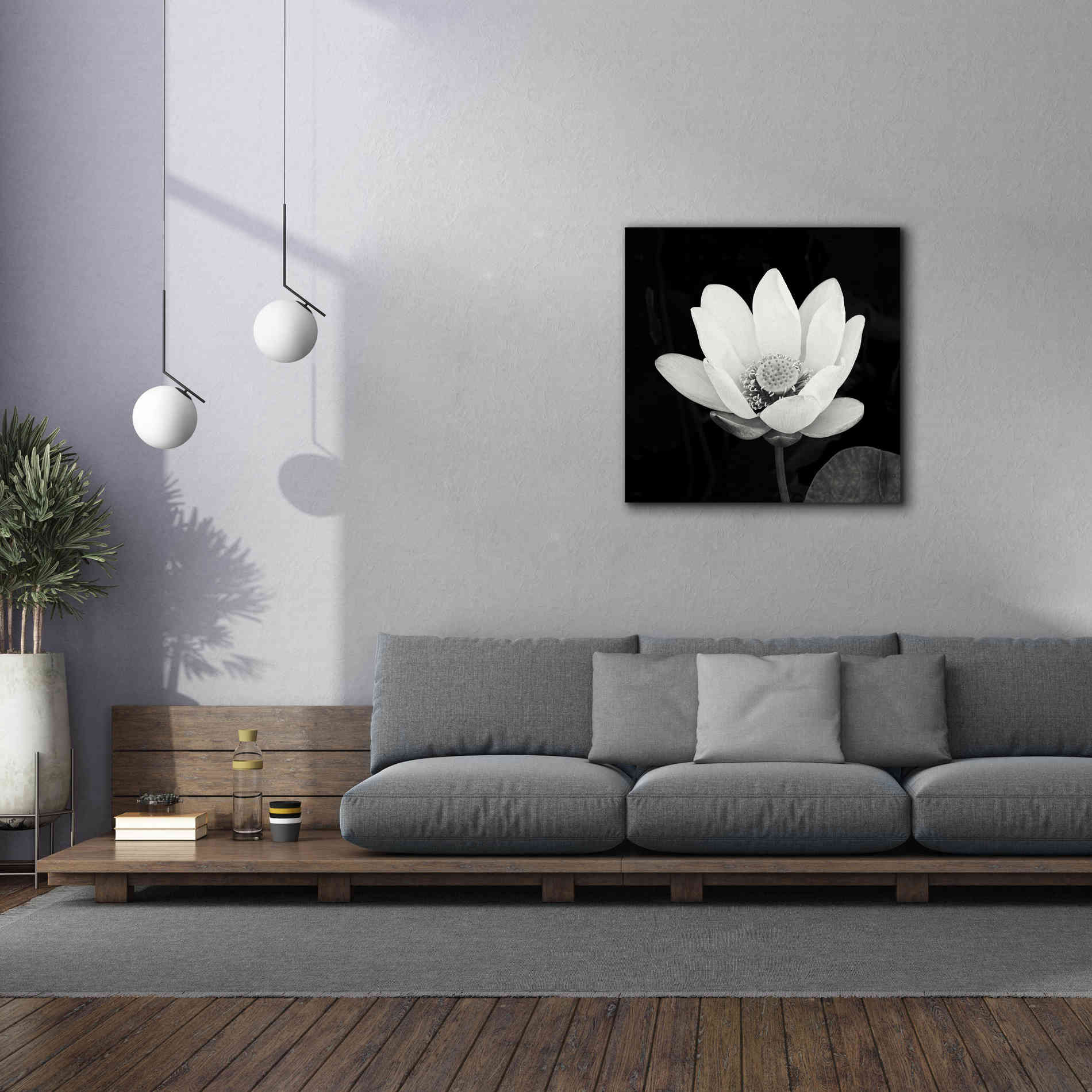 'Lotus Flower I' by Debra Van Swearingen, Canvas Wall Art,37 x 37