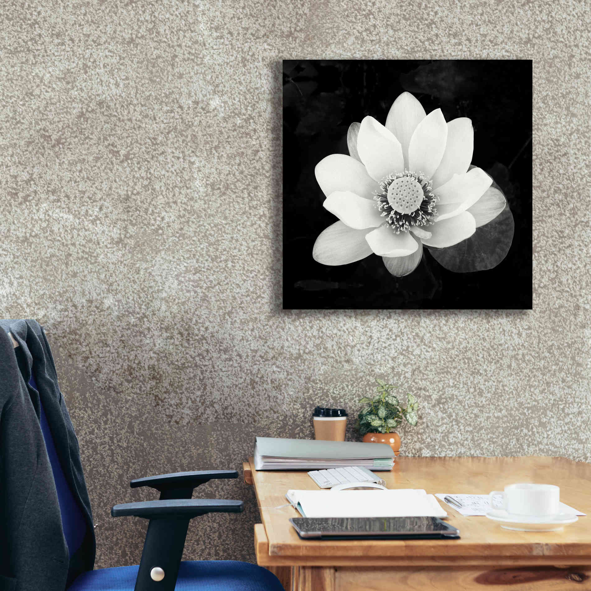 'Lotus Flower II' by Debra Van Swearingen, Canvas Wall Art,26 x 26