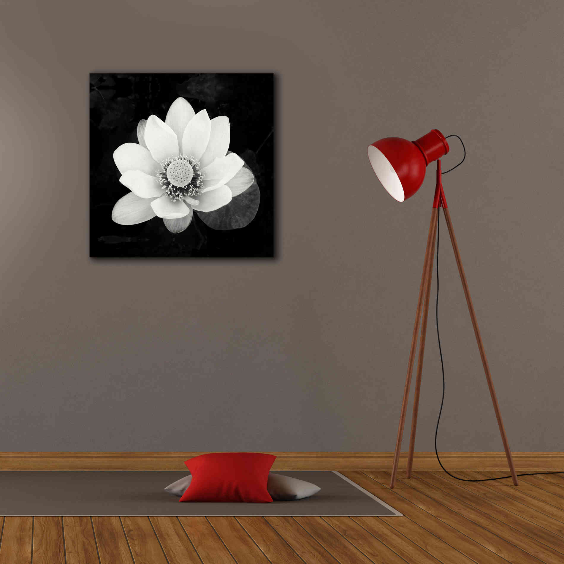 'Lotus Flower II' by Debra Van Swearingen, Canvas Wall Art,26 x 26