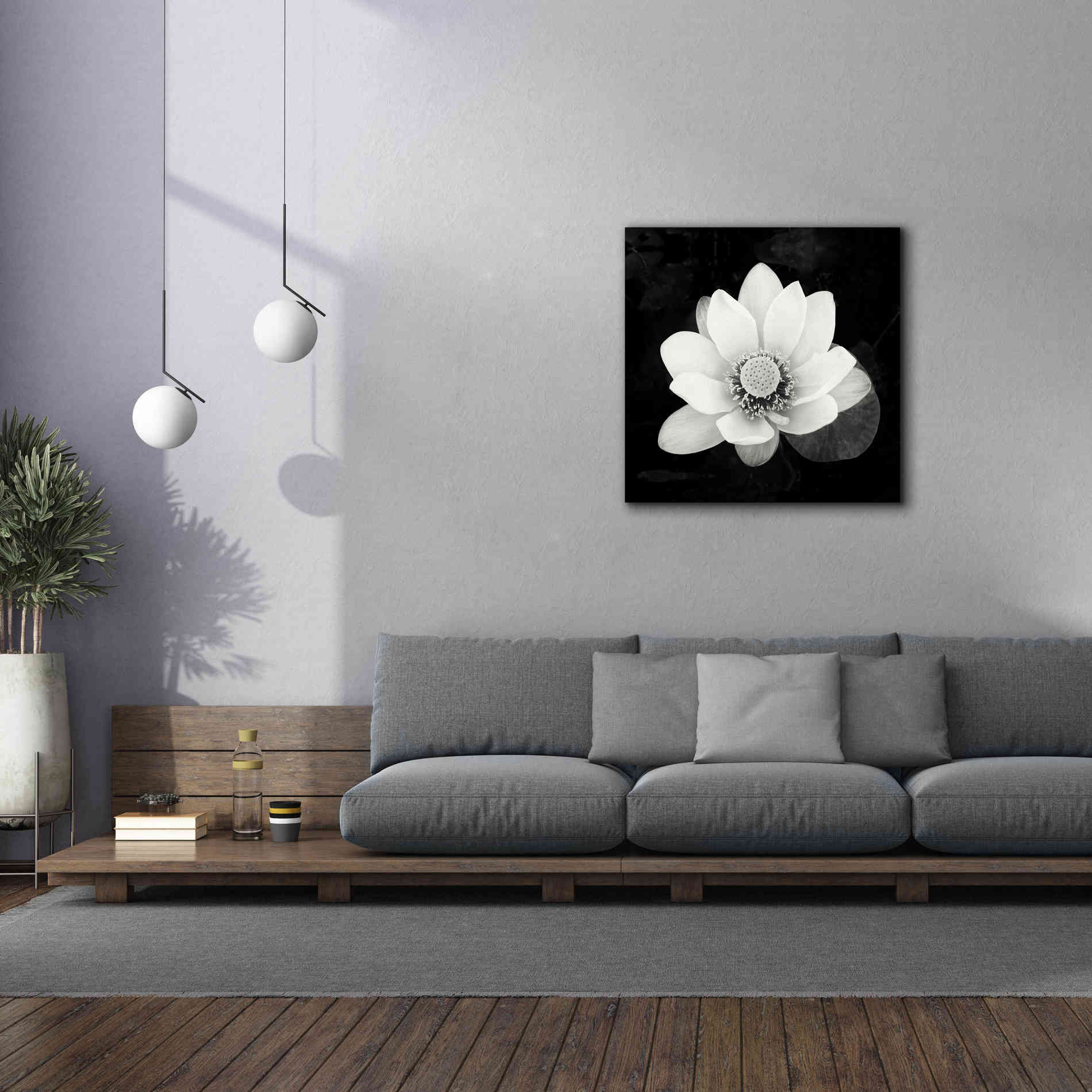 'Lotus Flower II' by Debra Van Swearingen, Canvas Wall Art,37 x 37