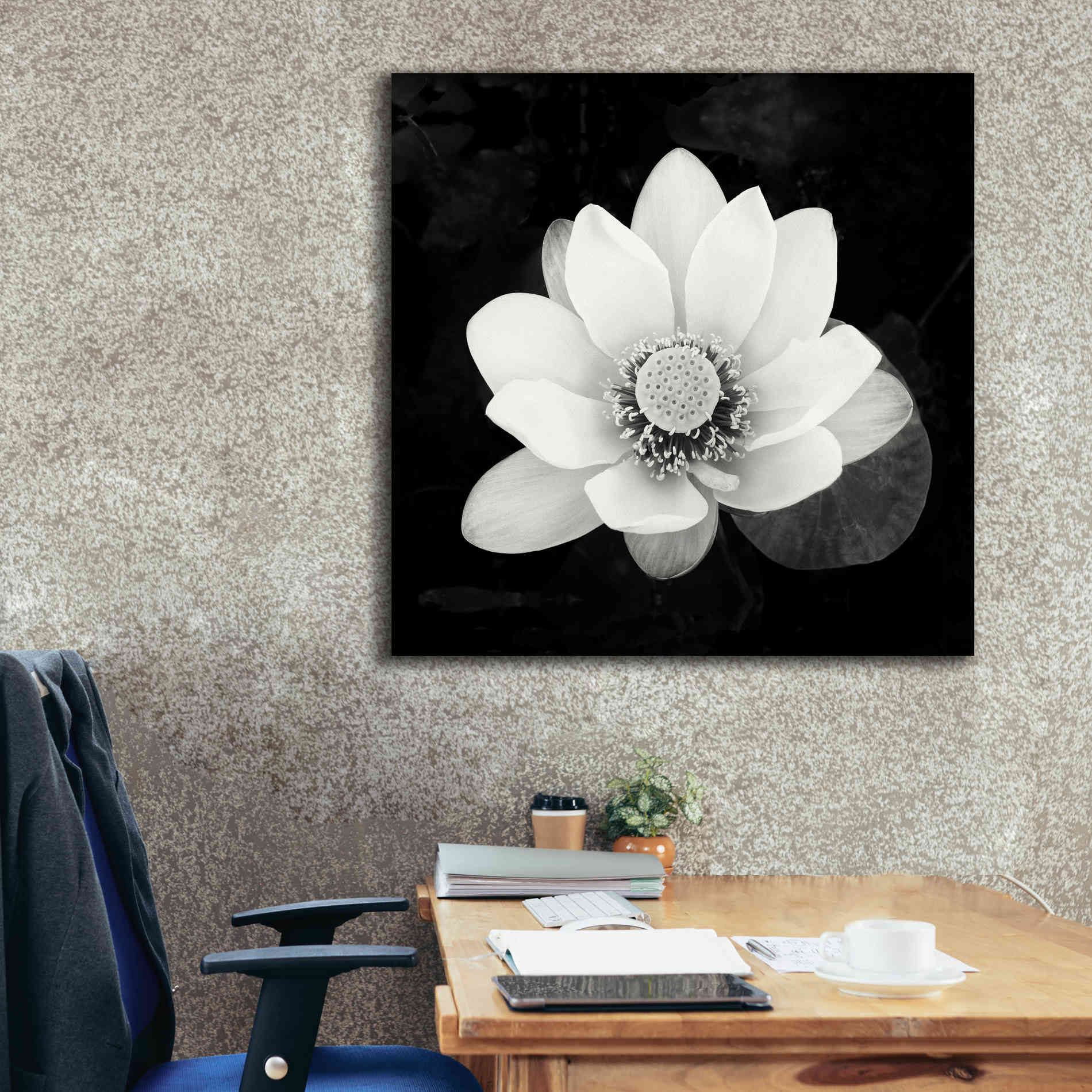 'Lotus Flower II' by Debra Van Swearingen, Canvas Wall Art,37 x 37