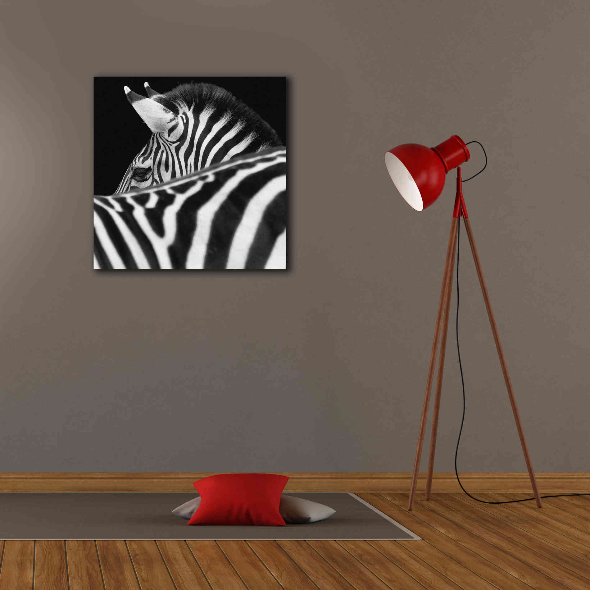 'Zebra III' by Debra Van Swearingen, Canvas Wall Art,26 x 26