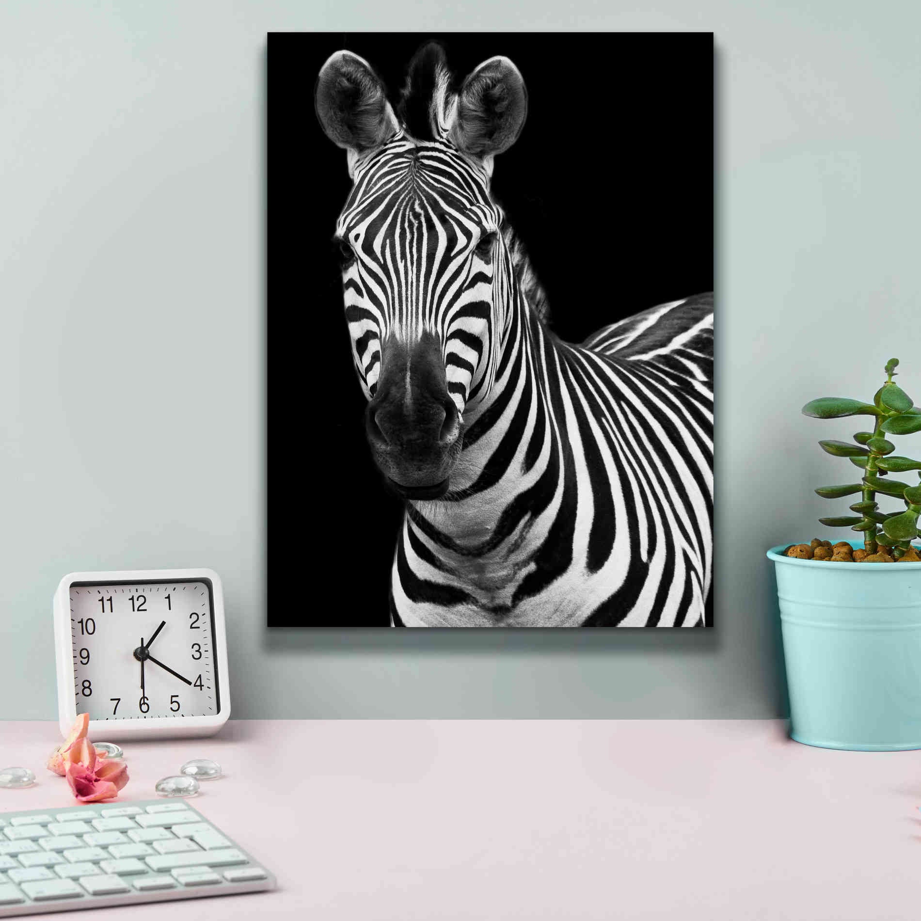 'Zebra II' by Debra Van Swearingen, Canvas Wall Art,12 x 16
