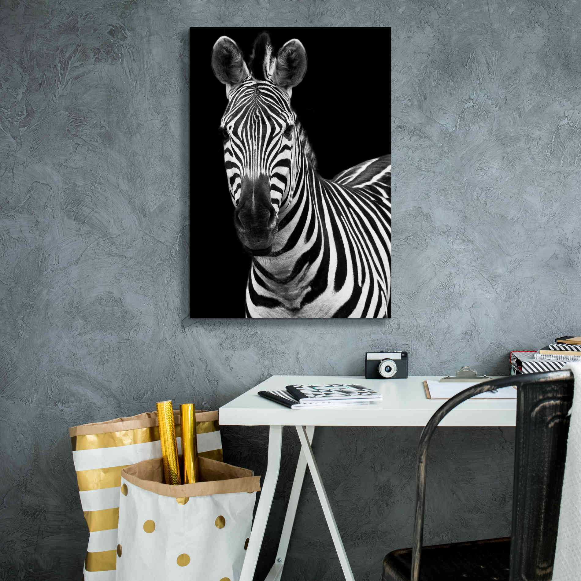 'Zebra II' by Debra Van Swearingen, Canvas Wall Art,18 x 26