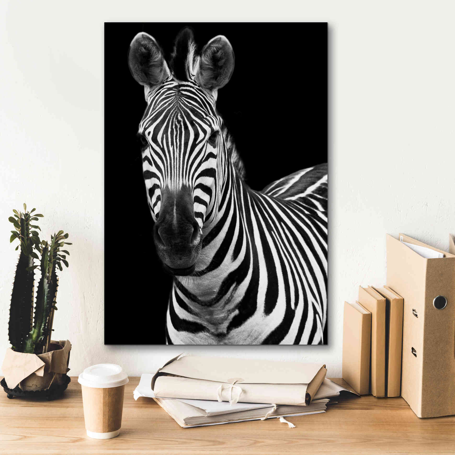 'Zebra II' by Debra Van Swearingen, Canvas Wall Art,18 x 26
