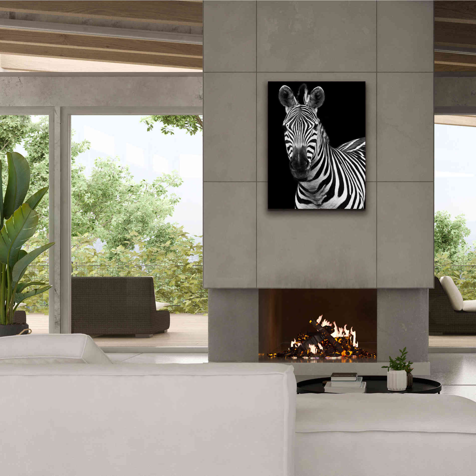 'Zebra II' by Debra Van Swearingen, Canvas Wall Art,26 x 34