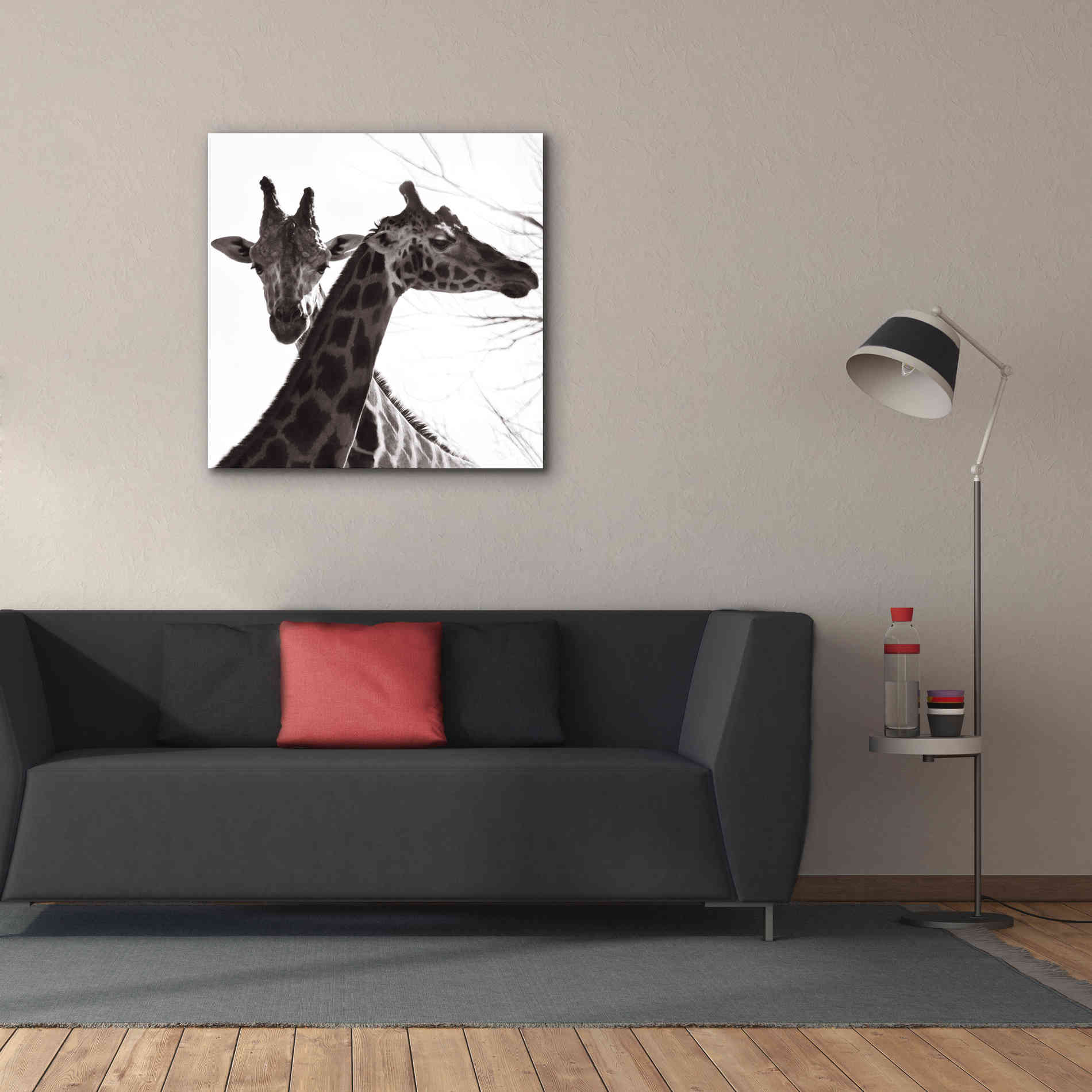 'Giraffe II' by Debra Van Swearingen, Canvas Wall Art,37 x 37