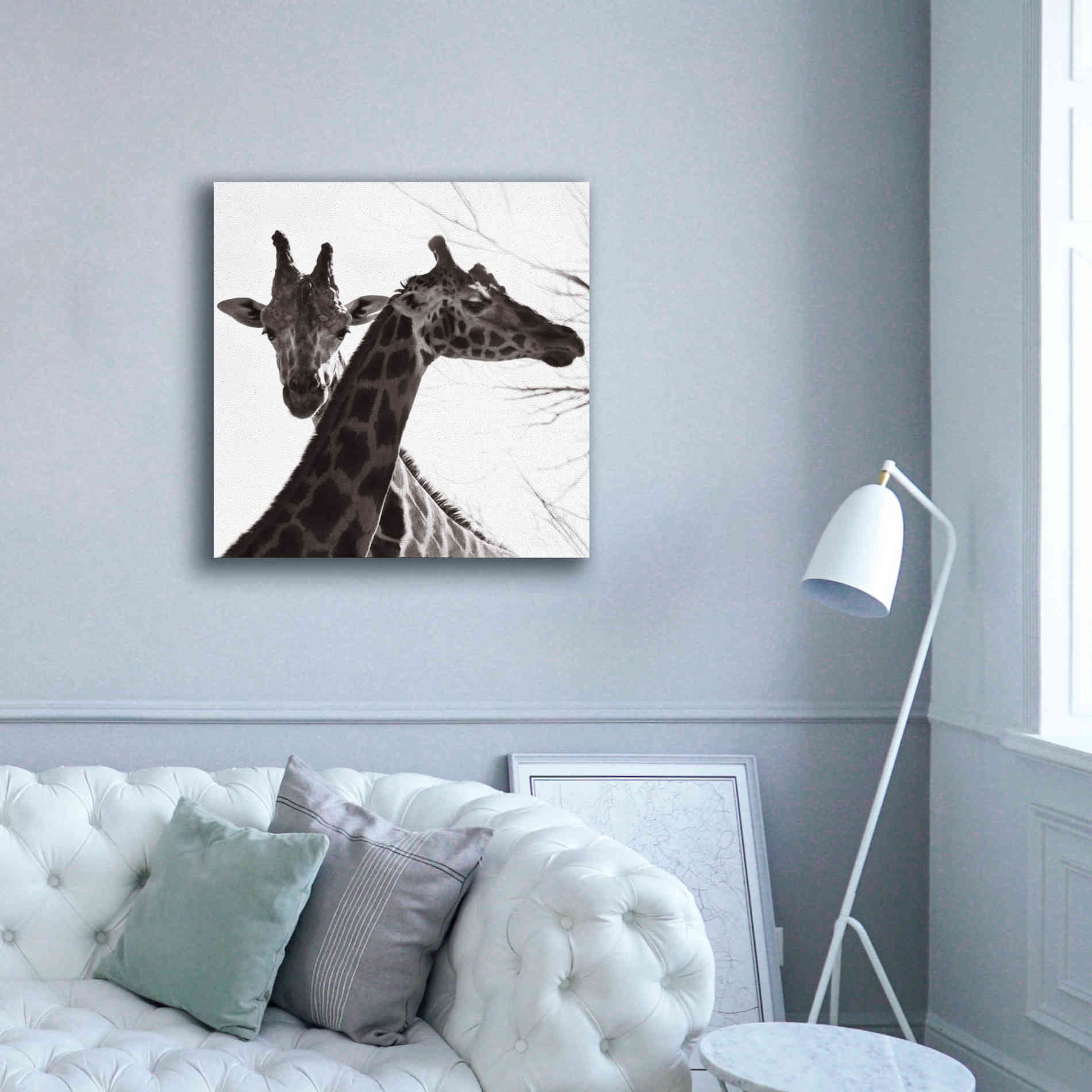'Giraffe II' by Debra Van Swearingen, Canvas Wall Art,37 x 37
