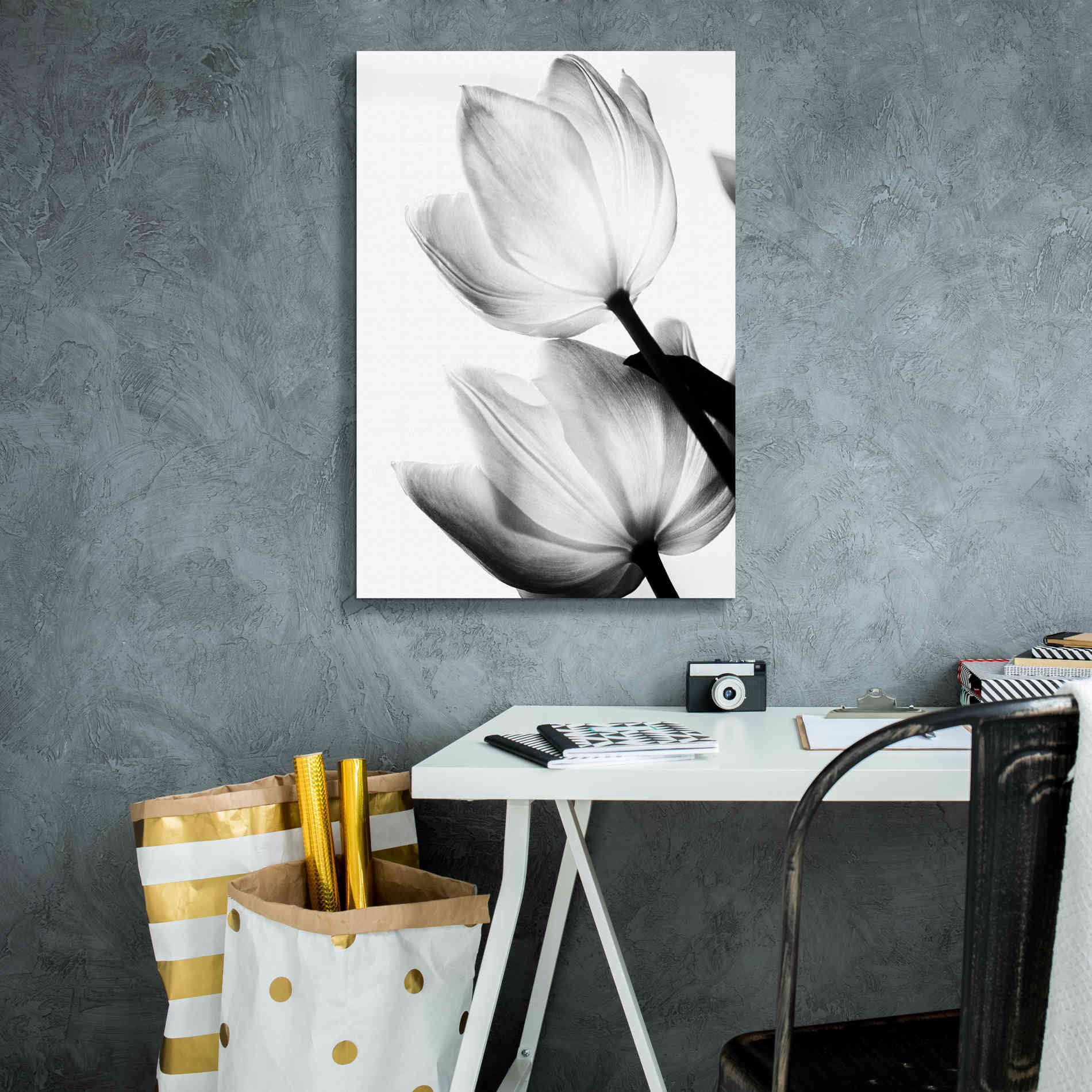 'Translucent Tulips II' by Debra Van Swearingen, Canvas Wall Art,18 x 26