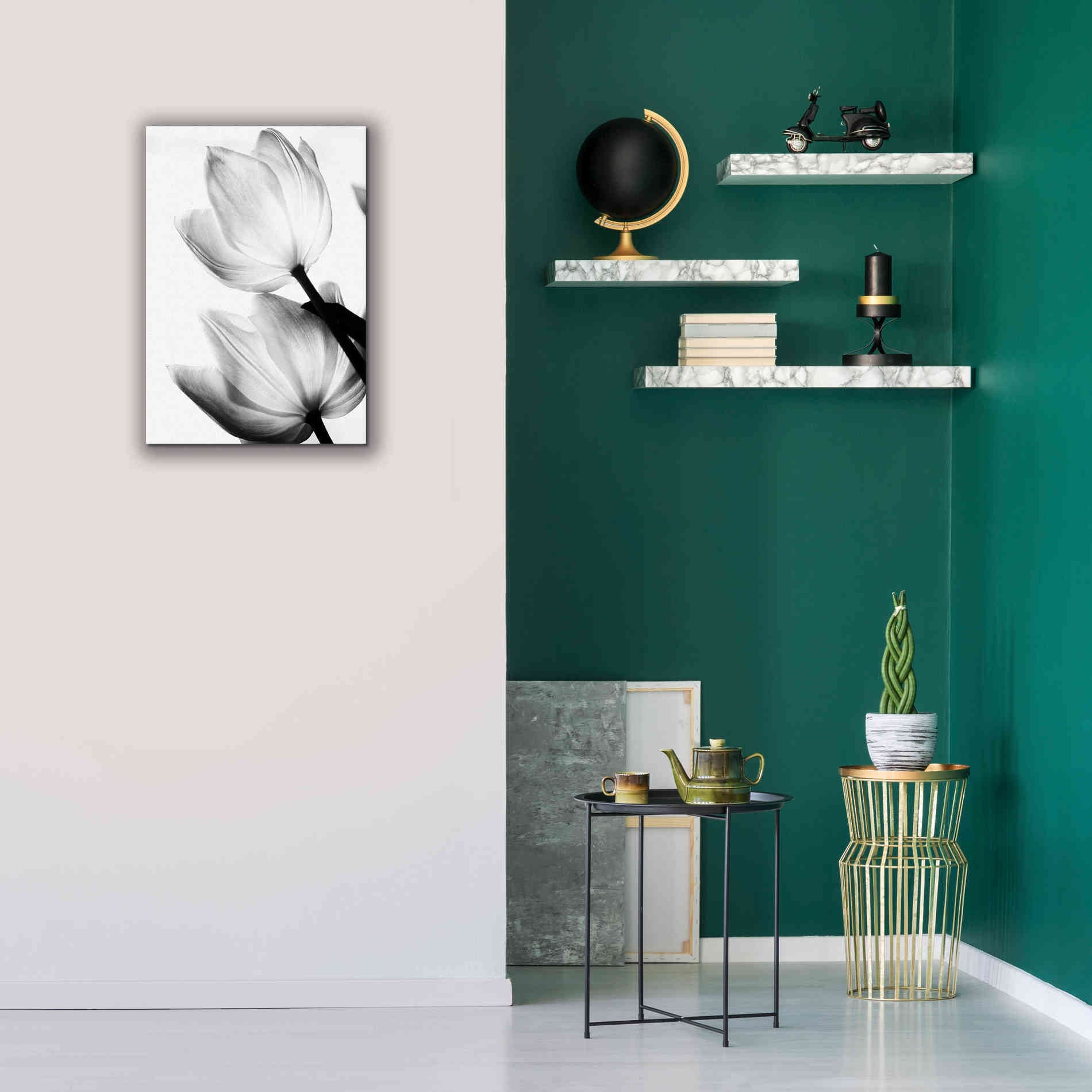 'Translucent Tulips II' by Debra Van Swearingen, Canvas Wall Art,18 x 26