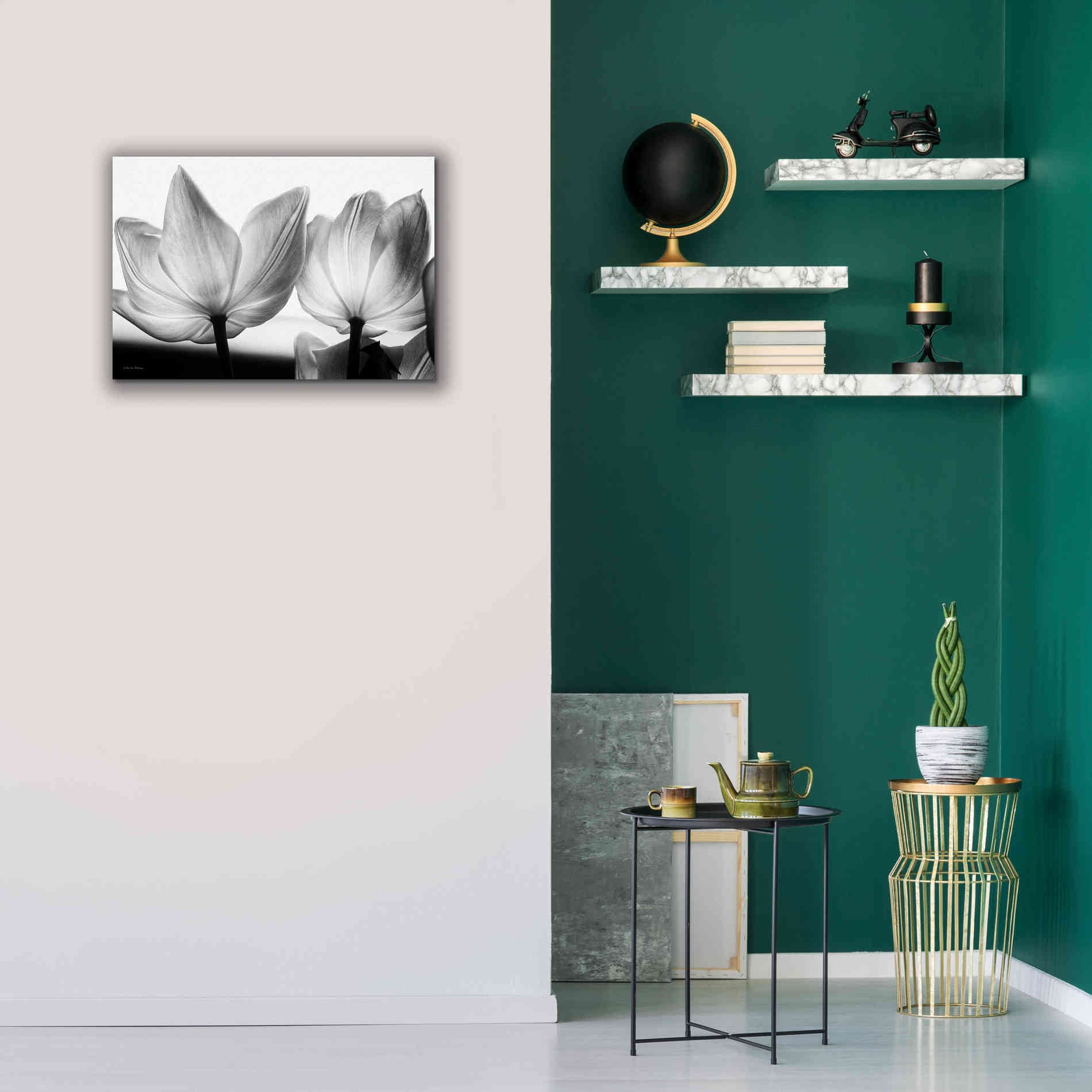 'Translucent Tulips V' by Debra Van Swearingen, Canvas Wall Art,26 x 18