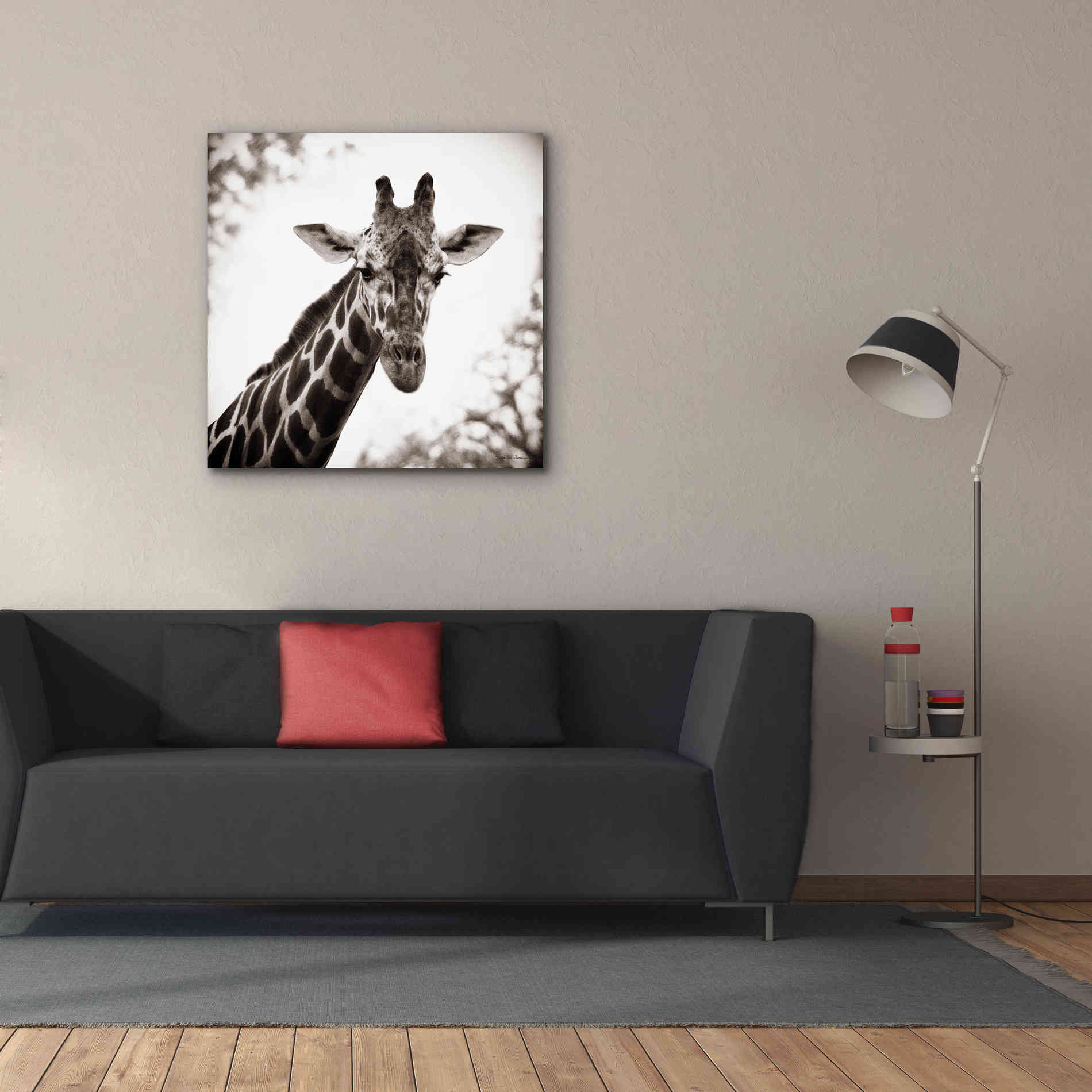'Giraffe I' by Debra Van Swearingen, Canvas Wall Art,37 x 37