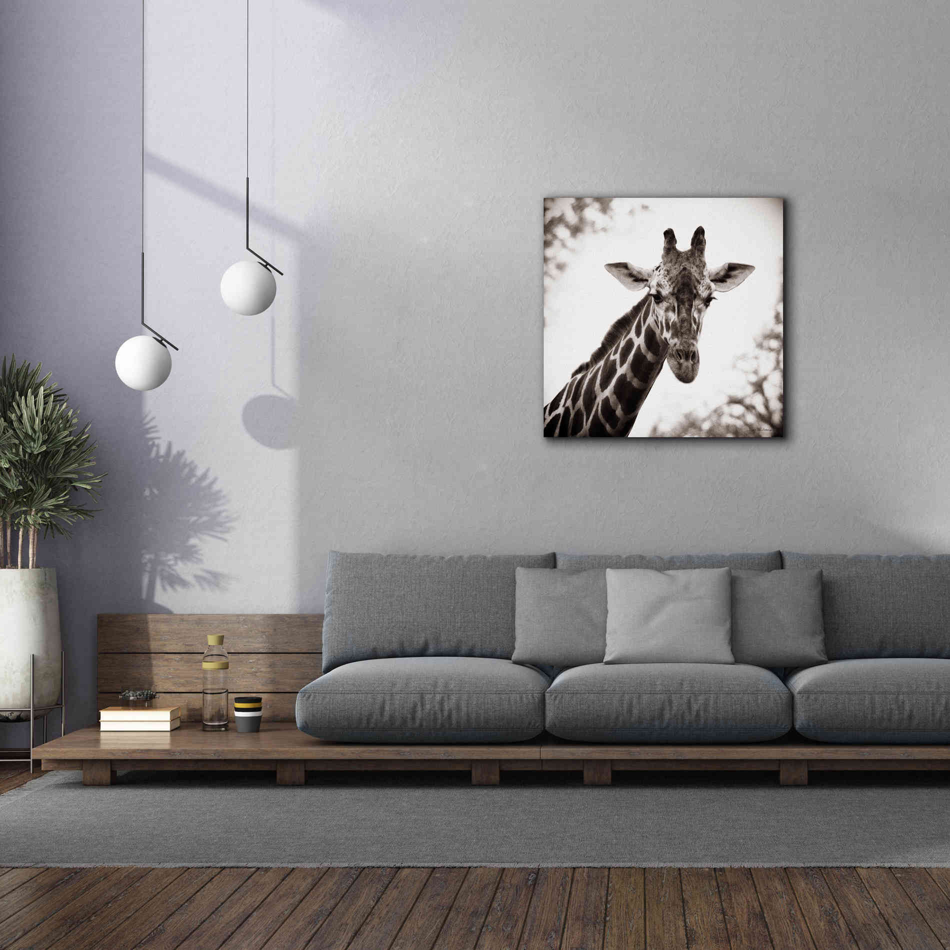 'Giraffe I' by Debra Van Swearingen, Canvas Wall Art,37 x 37