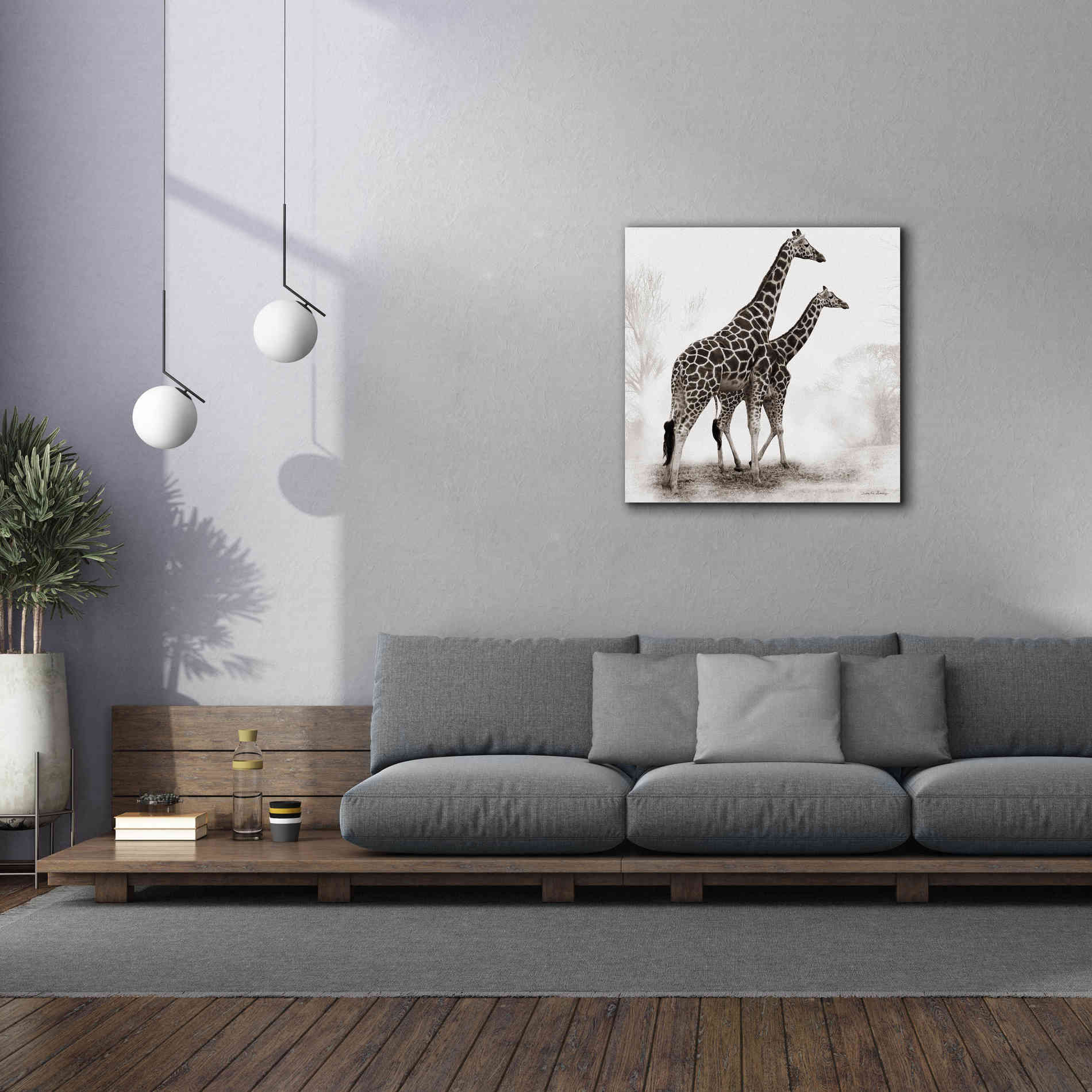 'Giraffe III' by Debra Van Swearingen, Canvas Wall Art,37 x 37