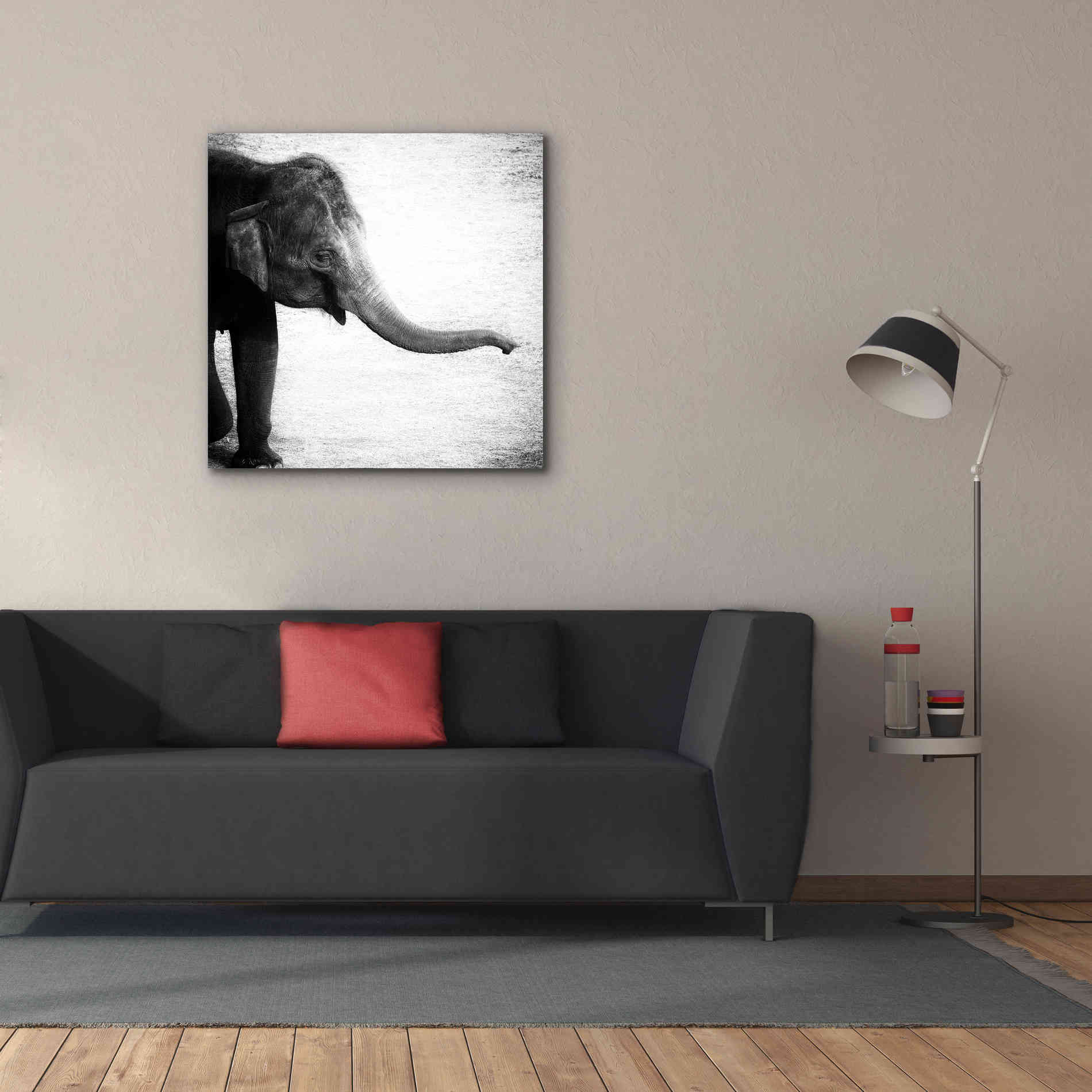 'Elephant II' by Debra Van Swearingen, Canvas Wall Art,37 x 37
