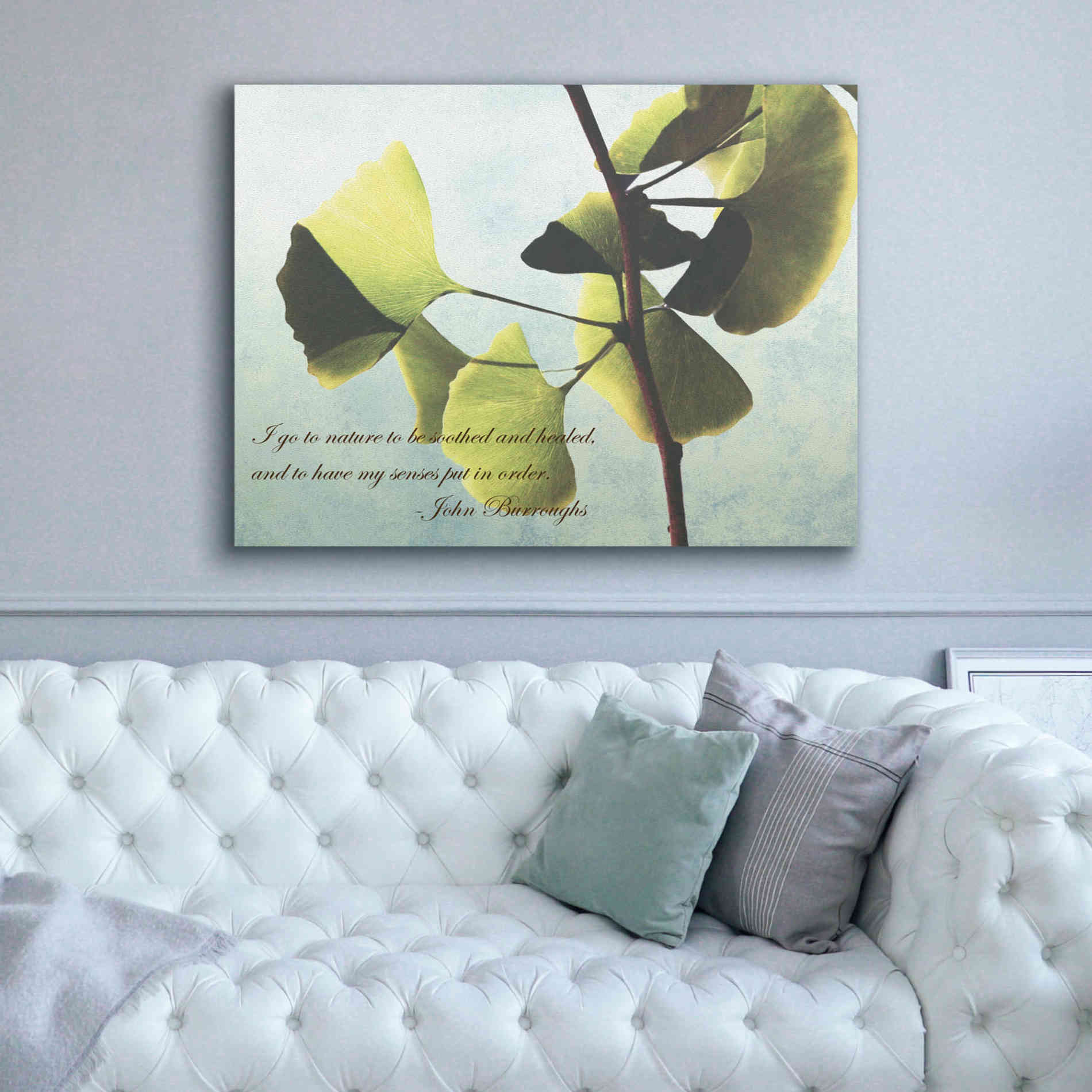'Delicate Ginkgo' by Debra Van Swearingen, Canvas Wall Art,54 x 40