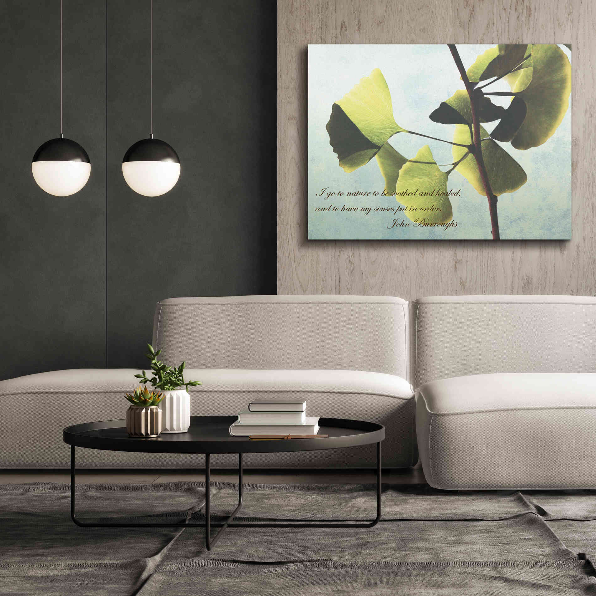 'Delicate Ginkgo' by Debra Van Swearingen, Canvas Wall Art,54 x 40