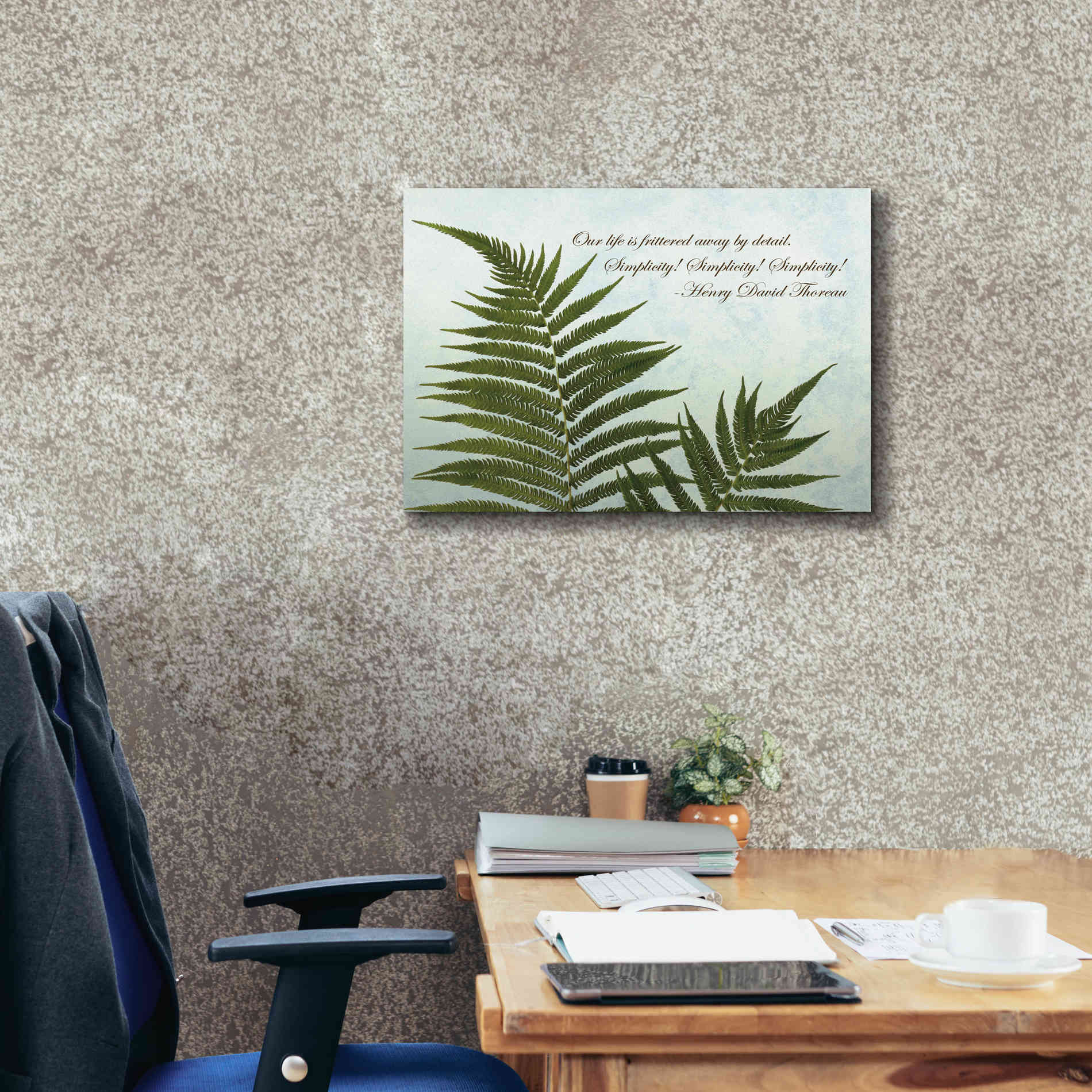 'Delicate Fern' by Debra Van Swearingen, Canvas Wall Art,24 x 20