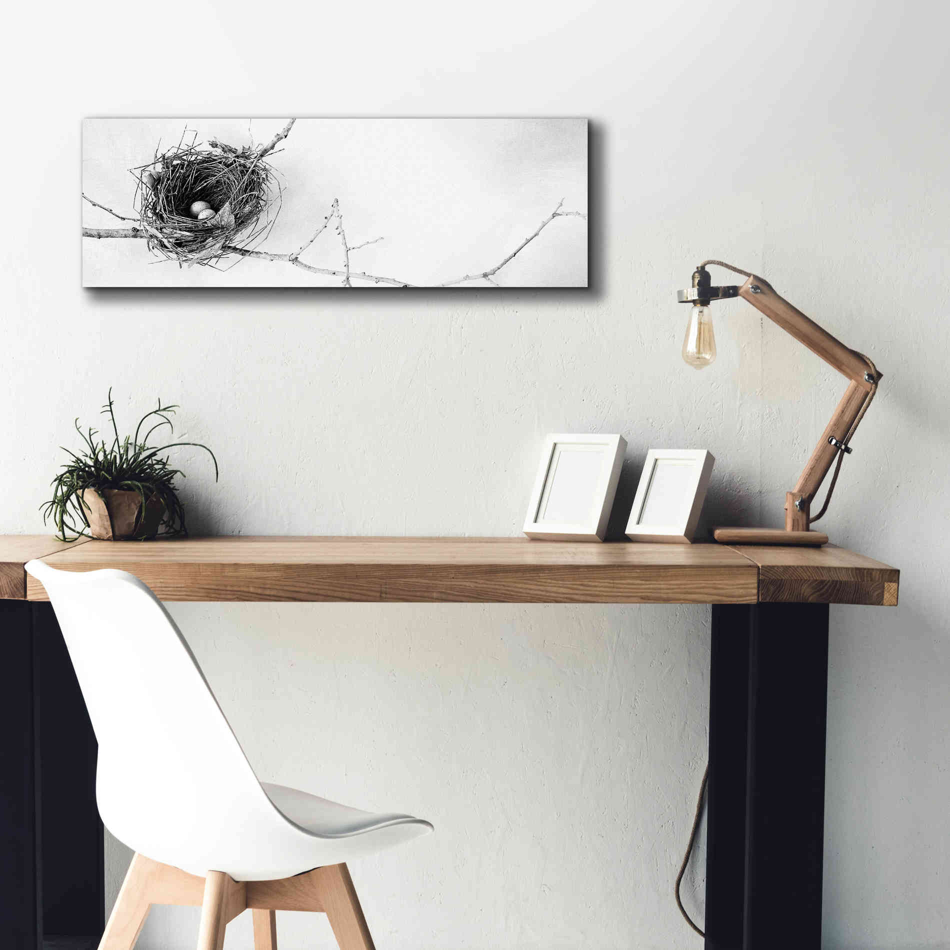 'Nest and Branch I Pano' by Debra Van Swearingen, Canvas Wall Art,36 x 12