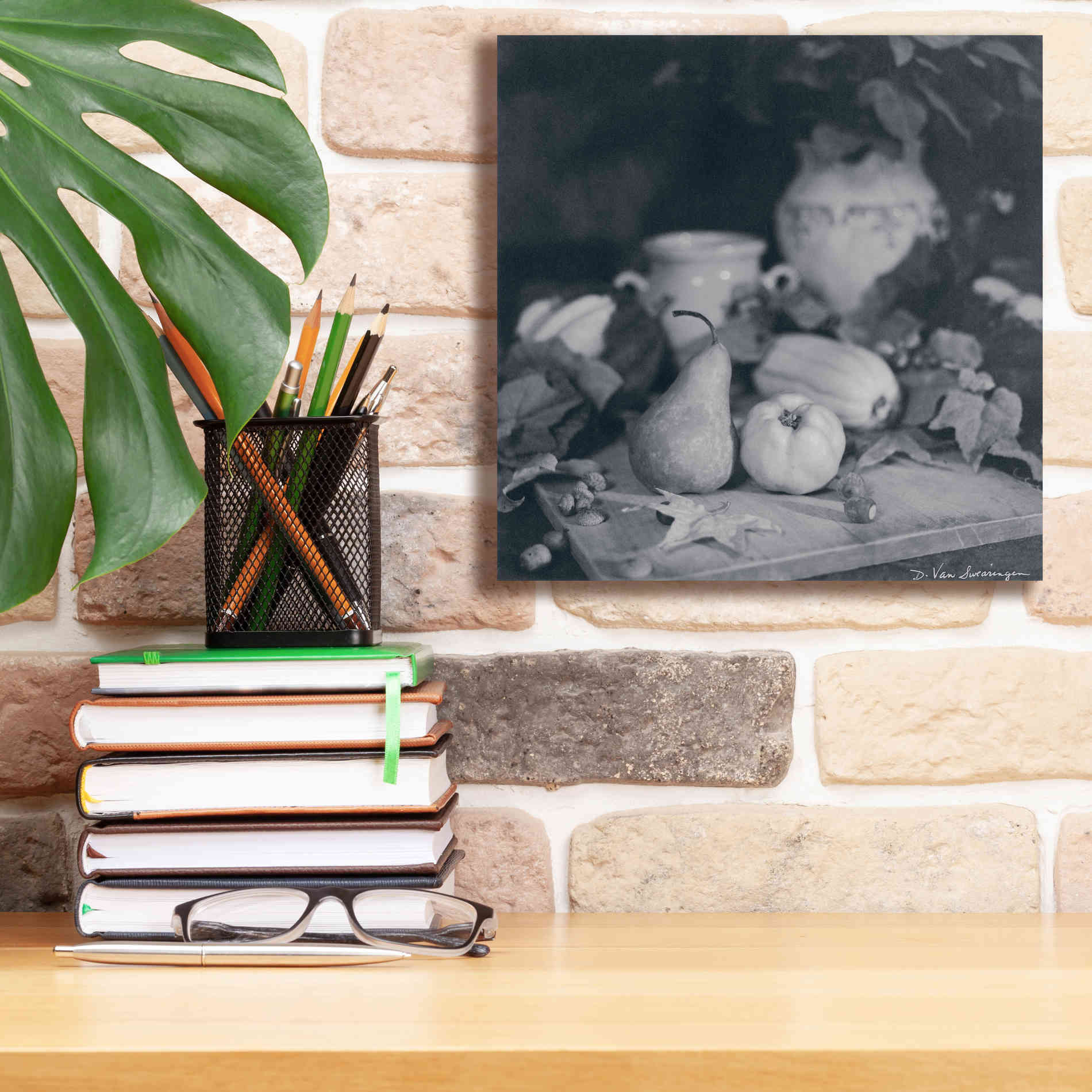 'Quince Pear' by Debra Van Swearingen, Canvas Wall Art,12 x 12