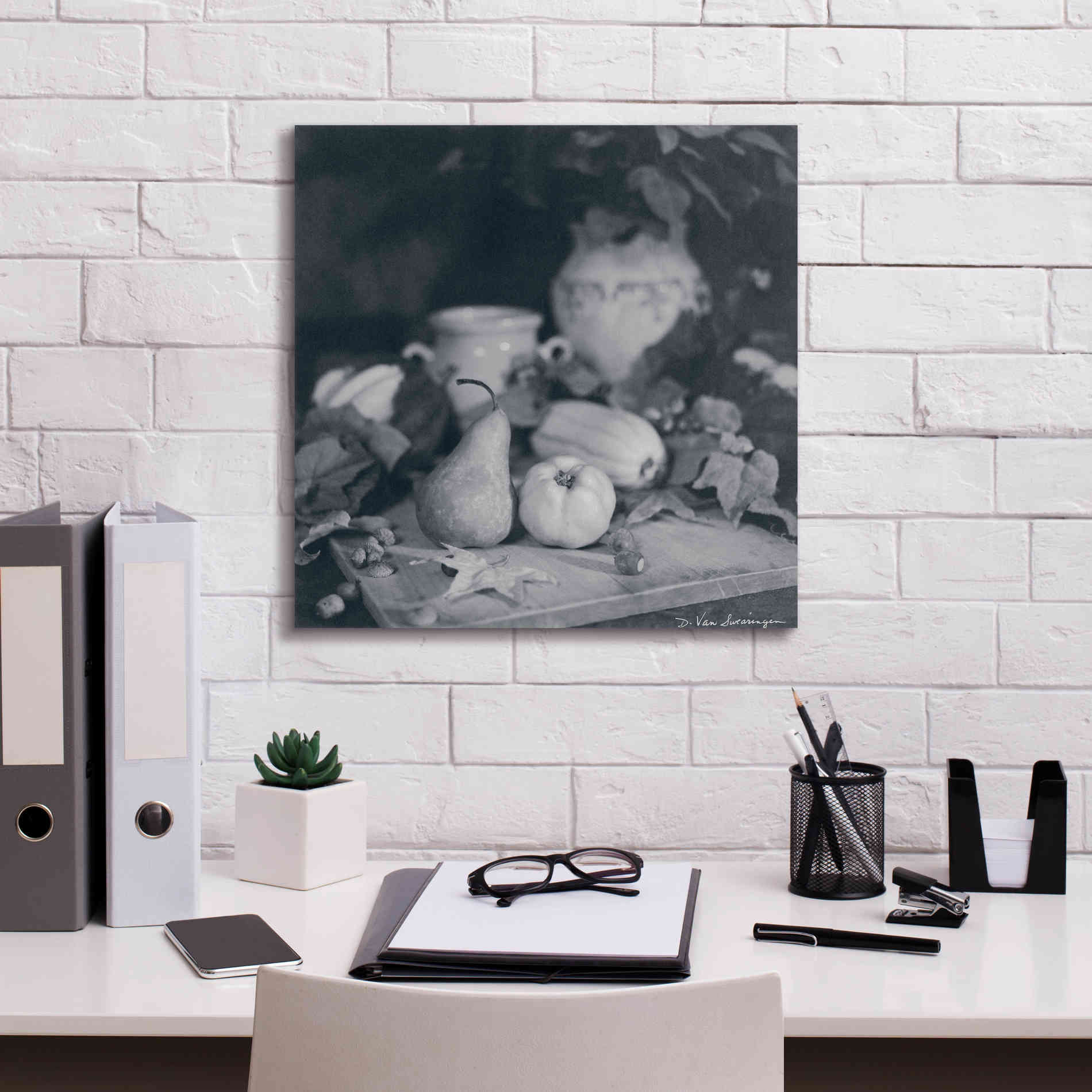 'Quince Pear' by Debra Van Swearingen, Canvas Wall Art,18 x 18