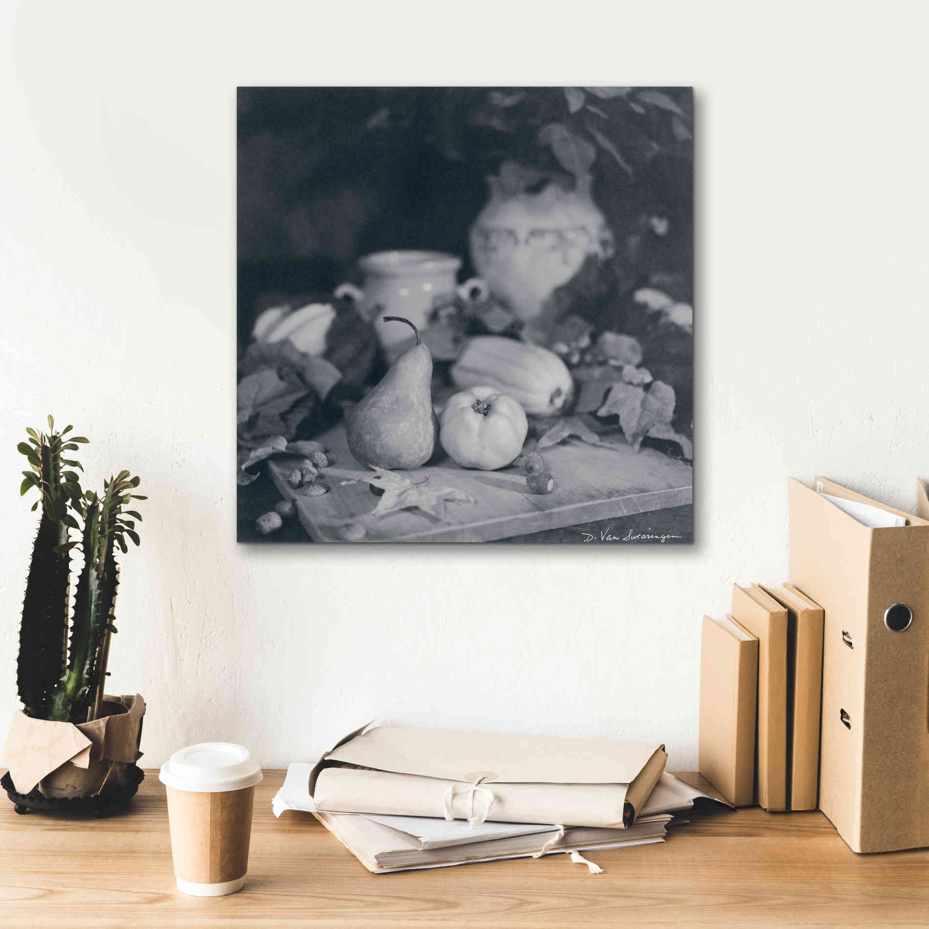 'Quince Pear' by Debra Van Swearingen, Canvas Wall Art,18 x 18