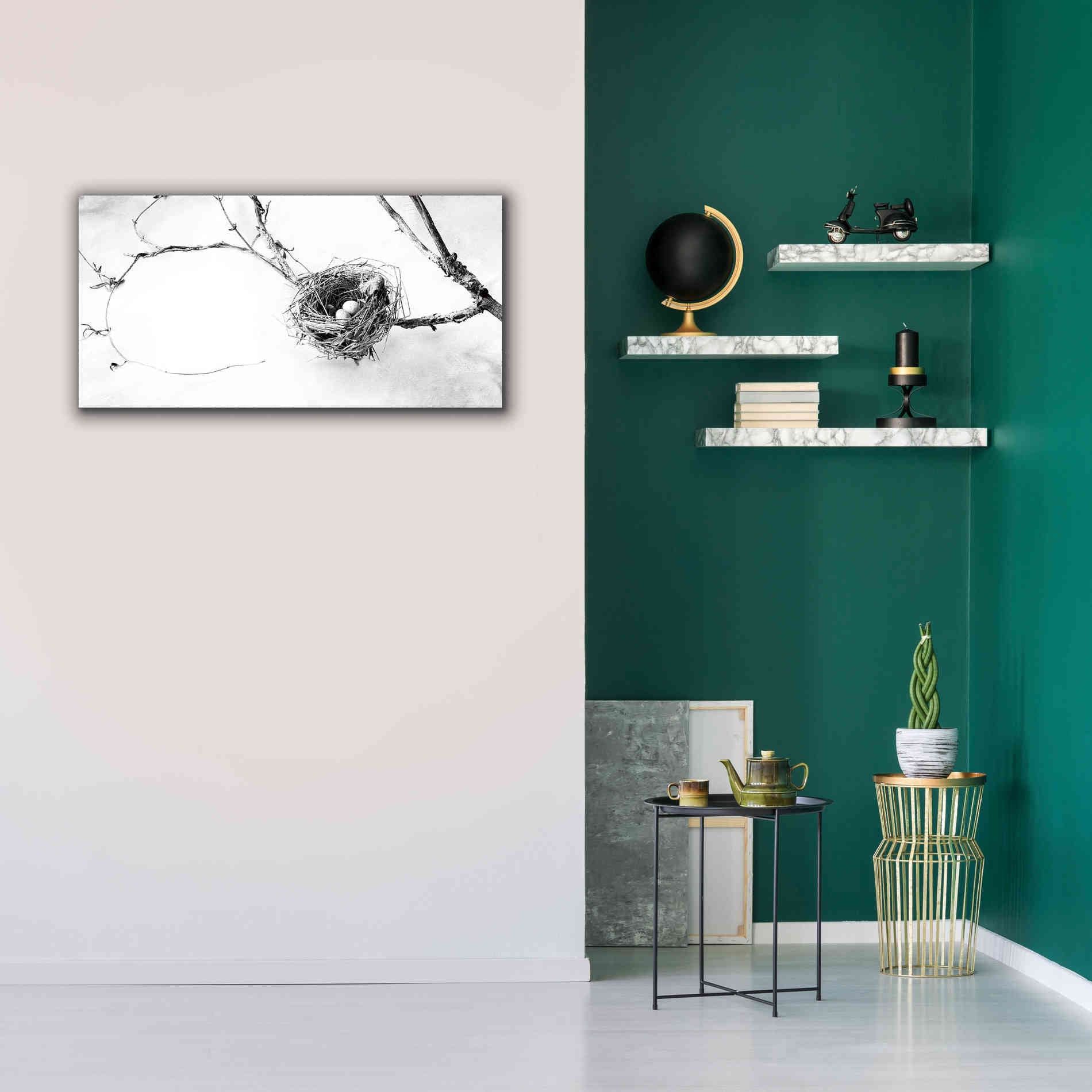 'Nest and Branch III' by Debra Van Swearingen, Canvas Wall Art,40 x 20