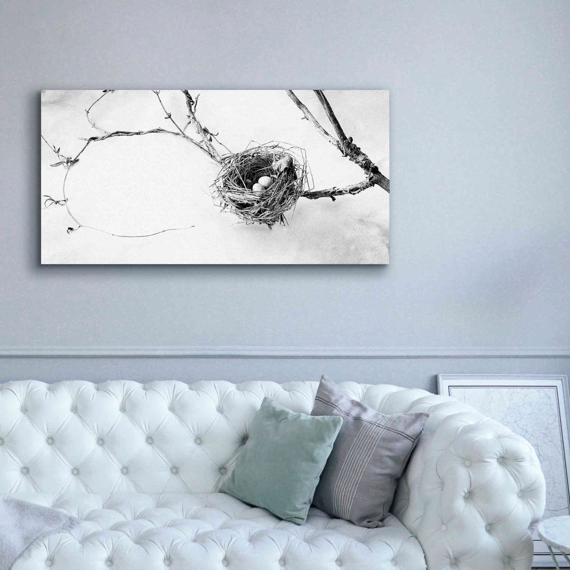 'Nest and Branch III' by Debra Van Swearingen, Canvas Wall Art,60 x 30