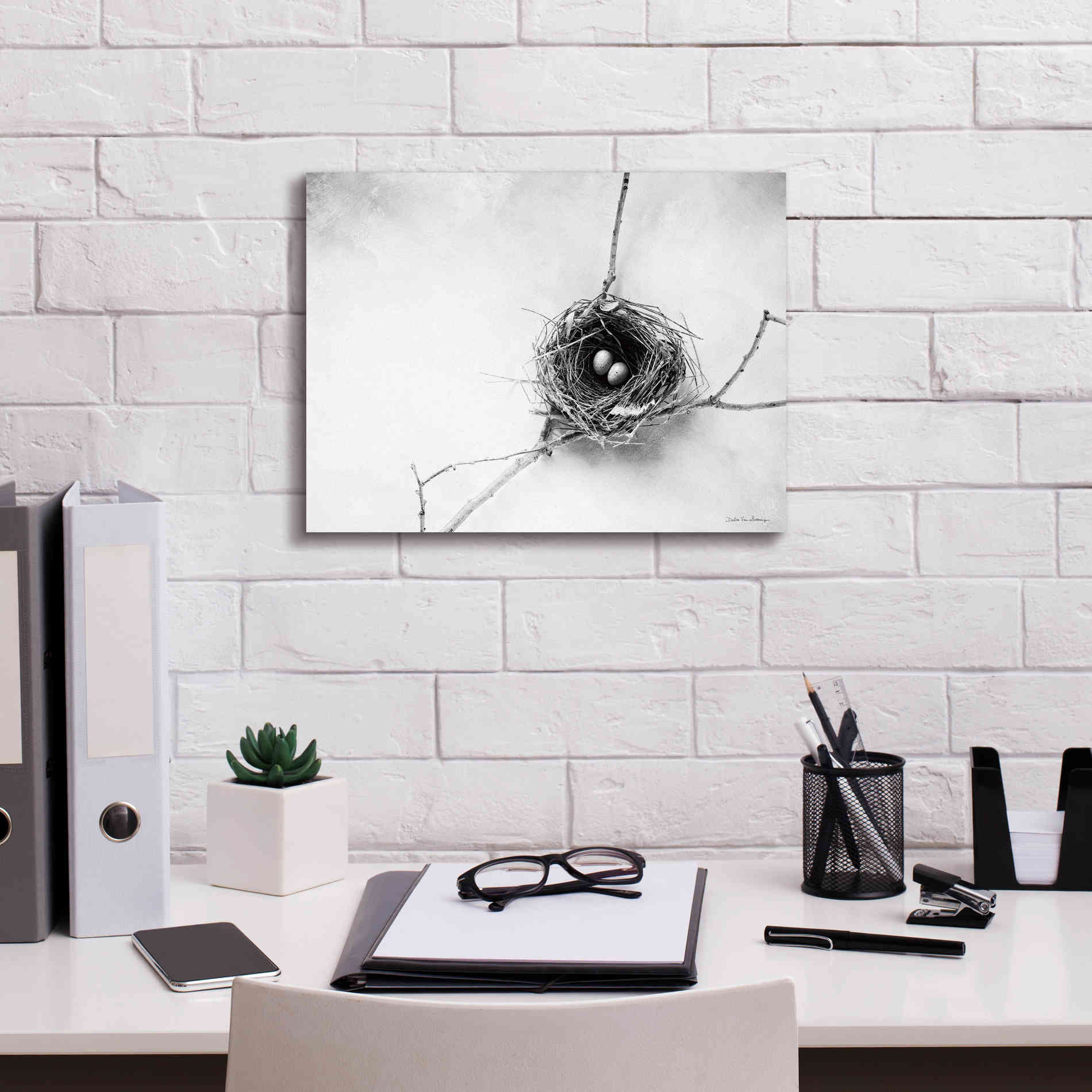 'Nest and Branch IV' by Debra Van Swearingen, Canvas Wall Art,16 x 12