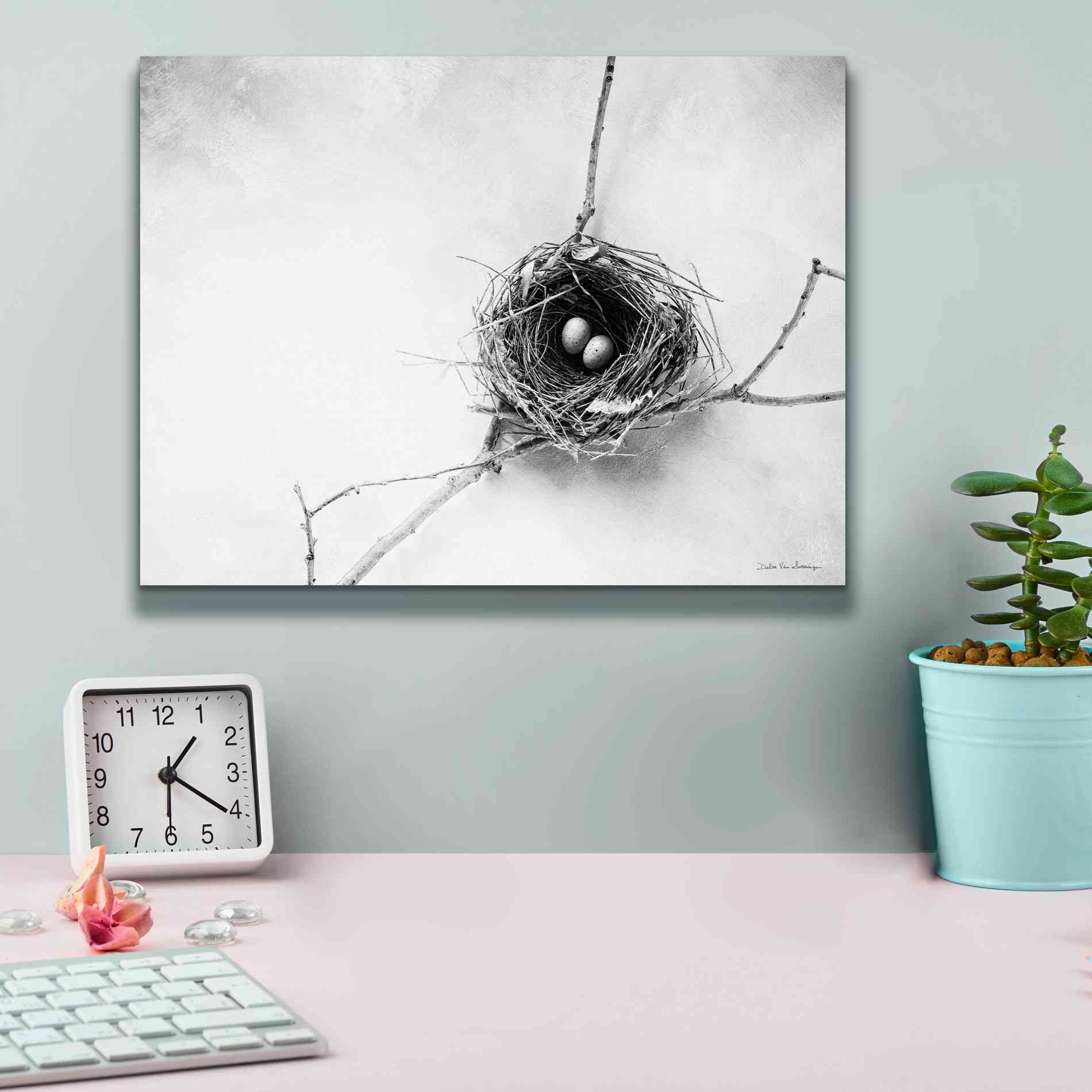 'Nest and Branch IV' by Debra Van Swearingen, Canvas Wall Art,16 x 12