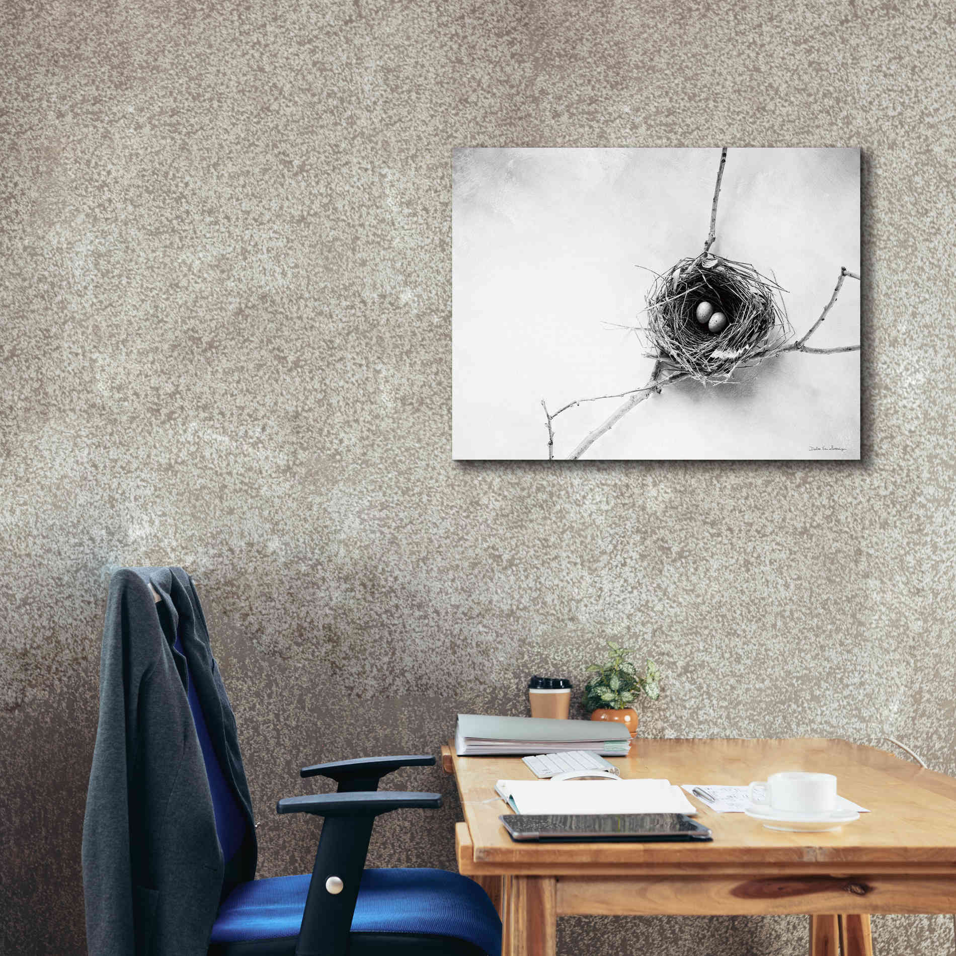 'Nest and Branch IV' by Debra Van Swearingen, Canvas Wall Art,34 x 26