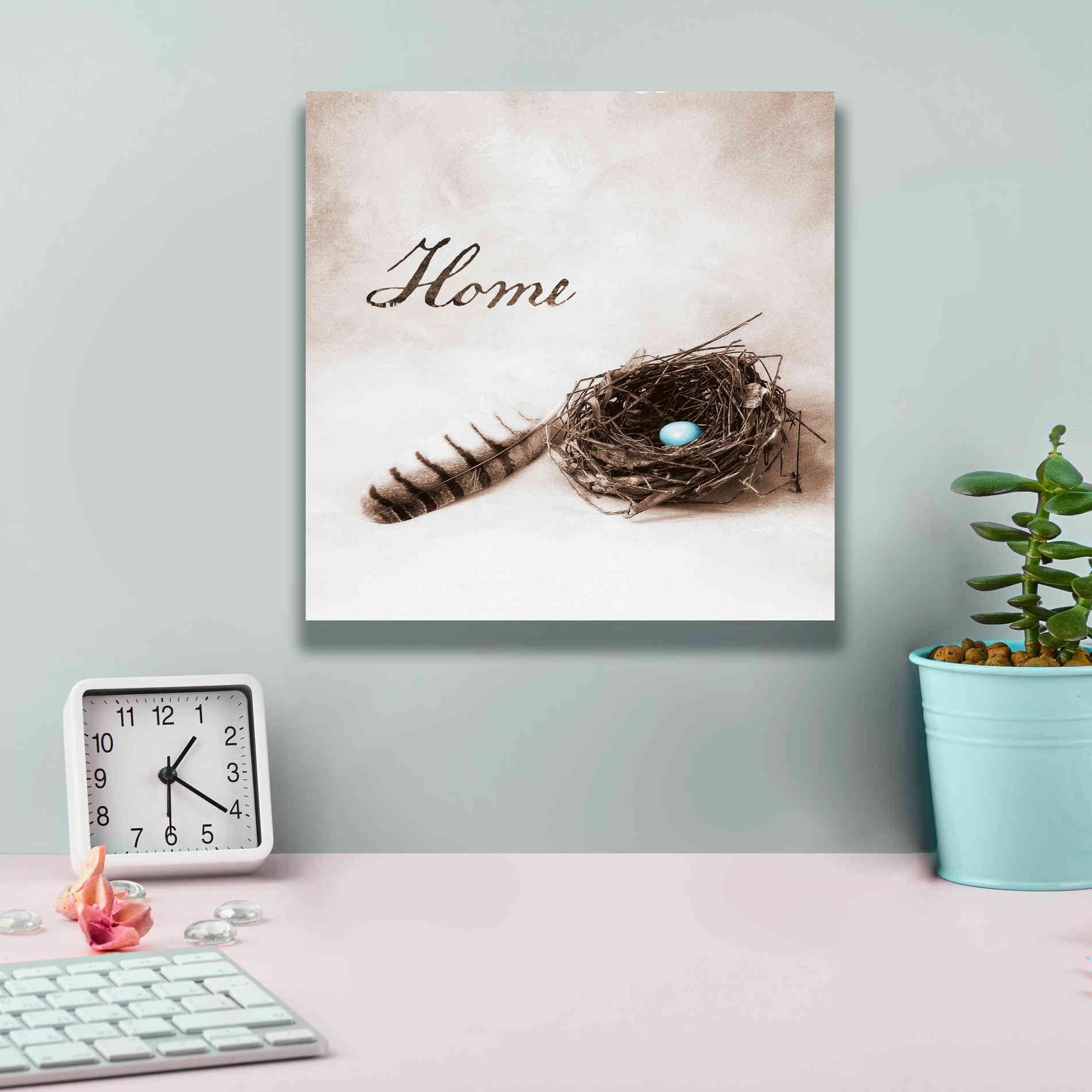 'Nestled IV - Home' by Debra Van Swearingen, Canvas Wall Art,12 x 12