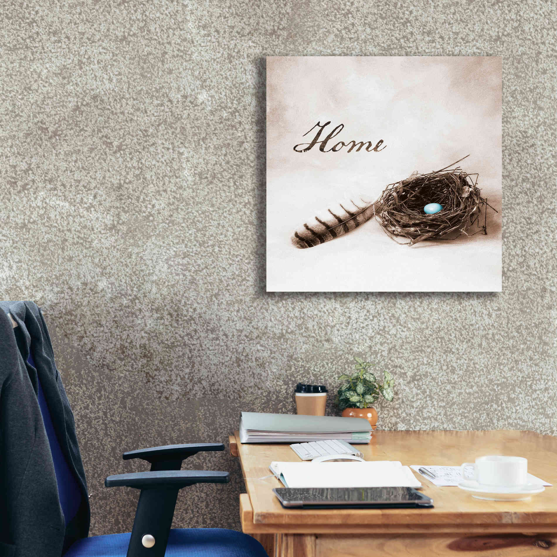 'Nestled IV - Home' by Debra Van Swearingen, Canvas Wall Art,26 x 26